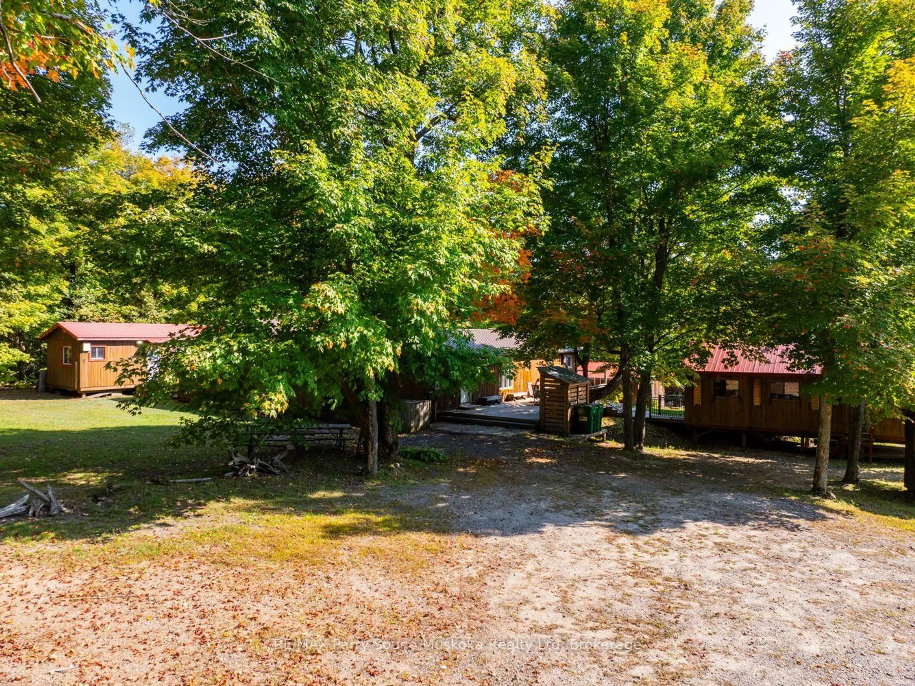 A pic from outside/outdoor area/front of a property/back of a property/a pic from drone, forest/trees view for 1099 BUNNY TRAIL N/A, Whitestone Ontario P0A 1G0