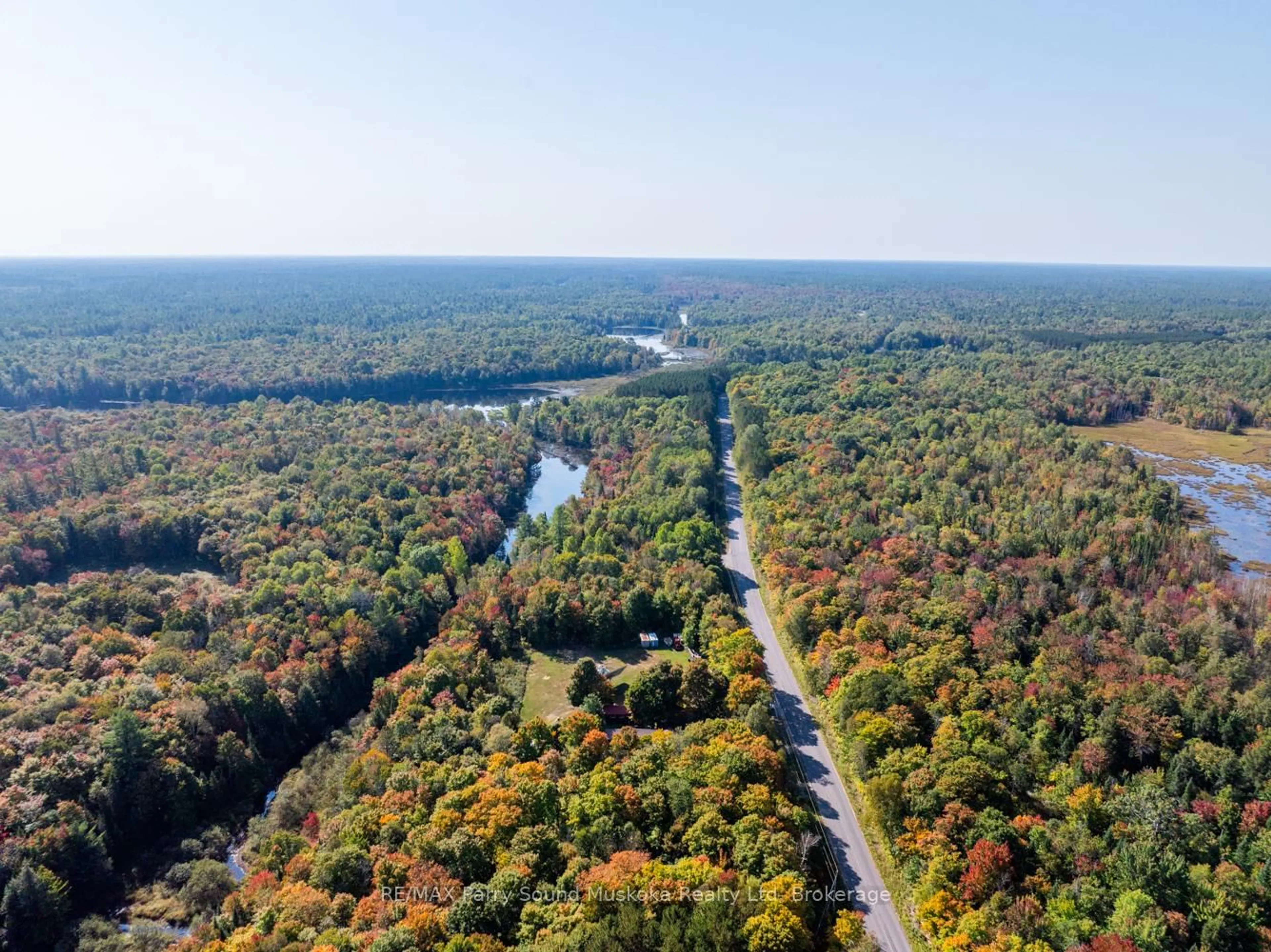 A pic from outside/outdoor area/front of a property/back of a property/a pic from drone, water/lake/river/ocean view for 1099 BUNNY TRAIL N/A, Whitestone Ontario P0A 1G0