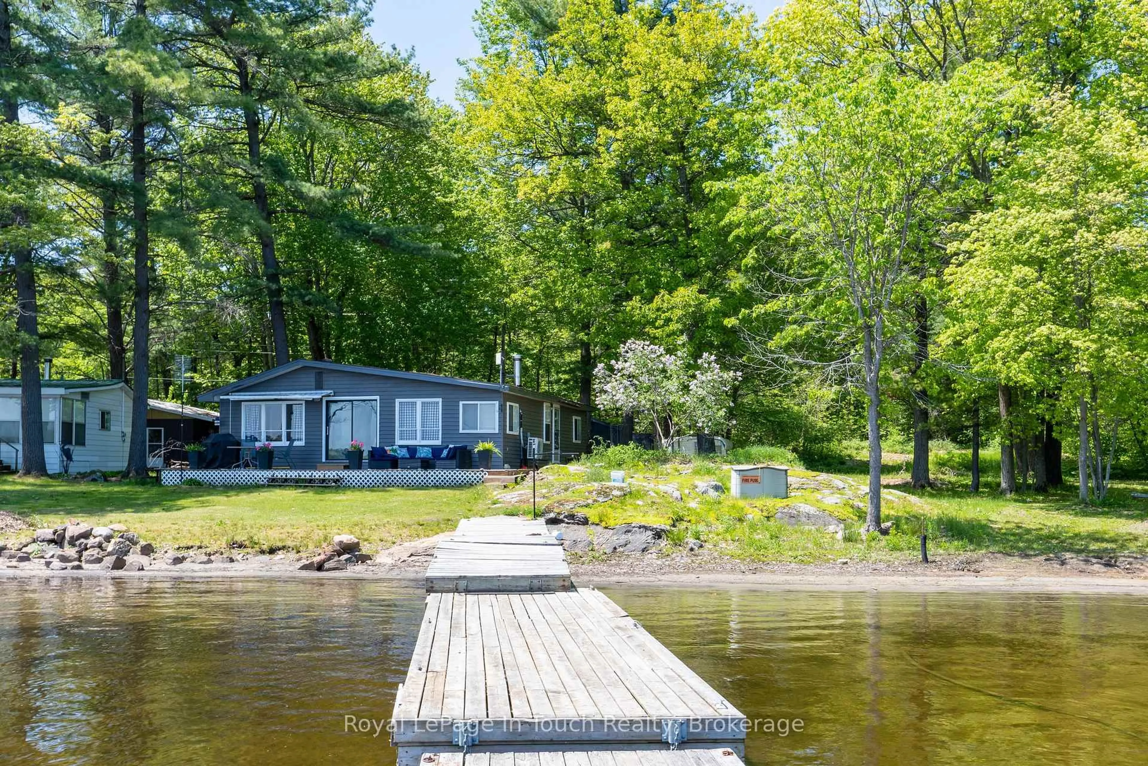 Patio, water/lake/river/ocean view for 1682 Island 630 N/A, Georgian Bay Ontario P0E 1E0