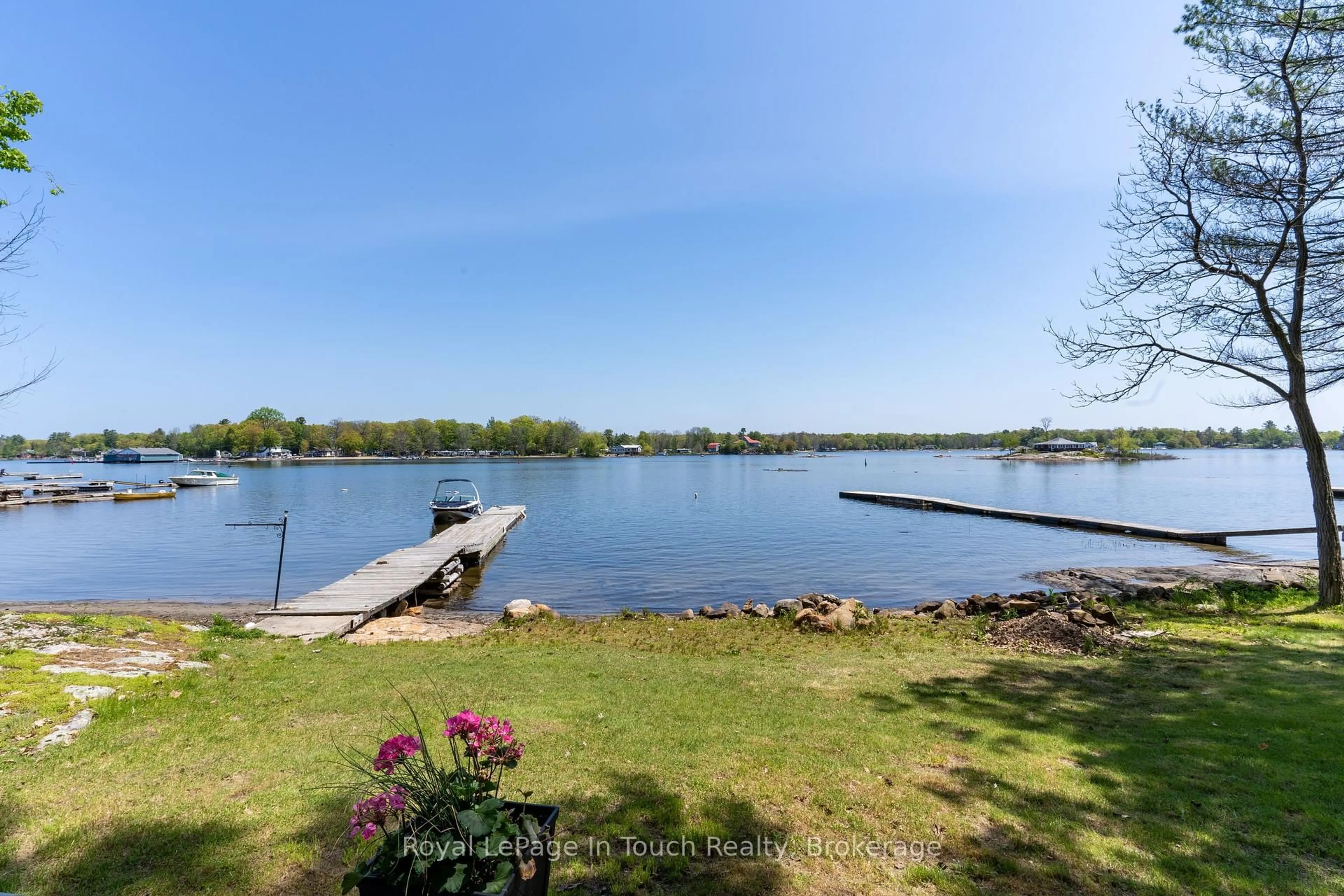 A pic from outside/outdoor area/front of a property/back of a property/a pic from drone, water/lake/river/ocean view for 1682 Island 630 N/A, Georgian Bay Ontario P0E 1E0