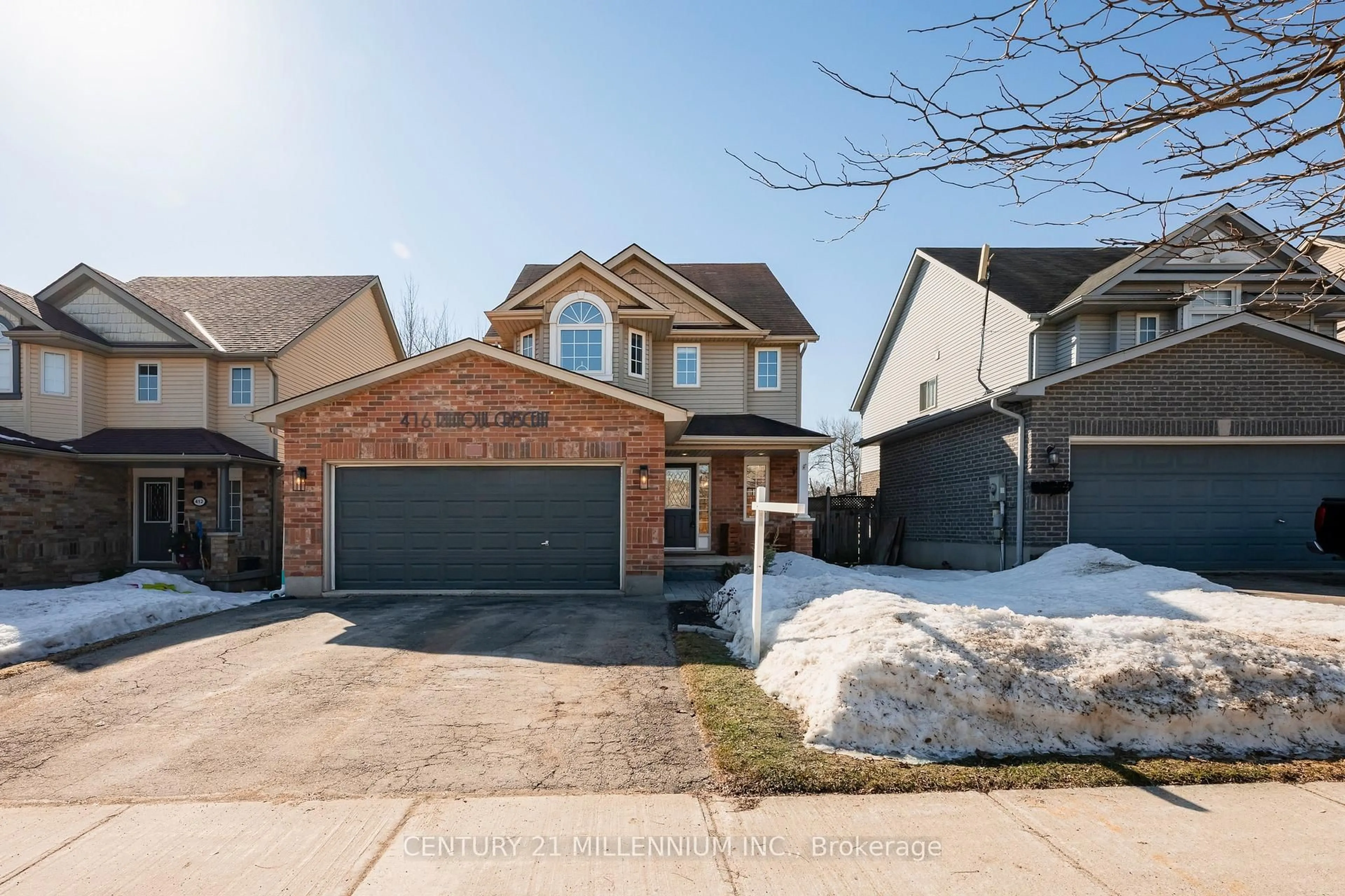 Home with brick exterior material, street for 416 Rintoul Cres, Shelburne Ontario L9V 3C6