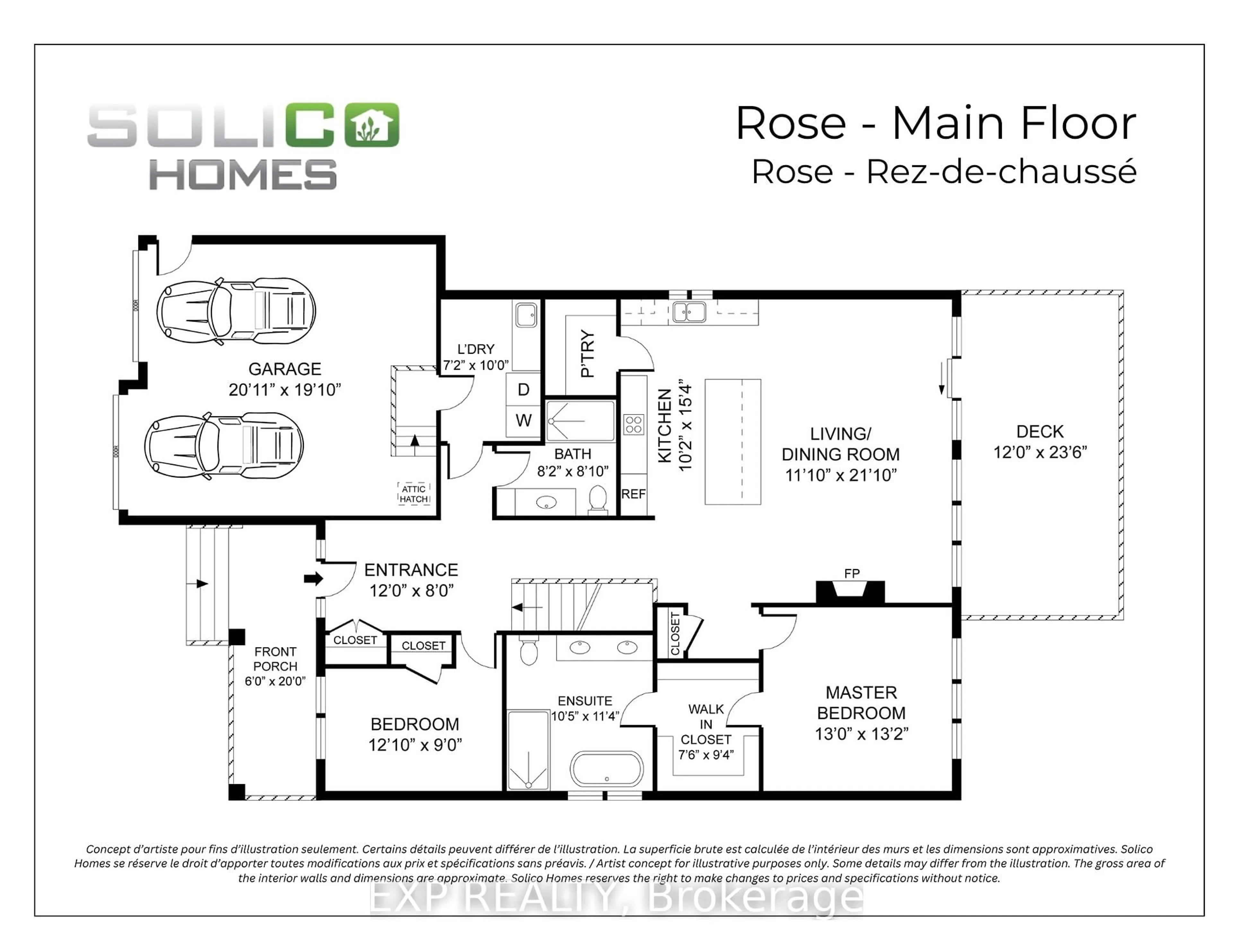 Floor plan for 120 ARGILE St, Casselman Ontario K0A 1M0