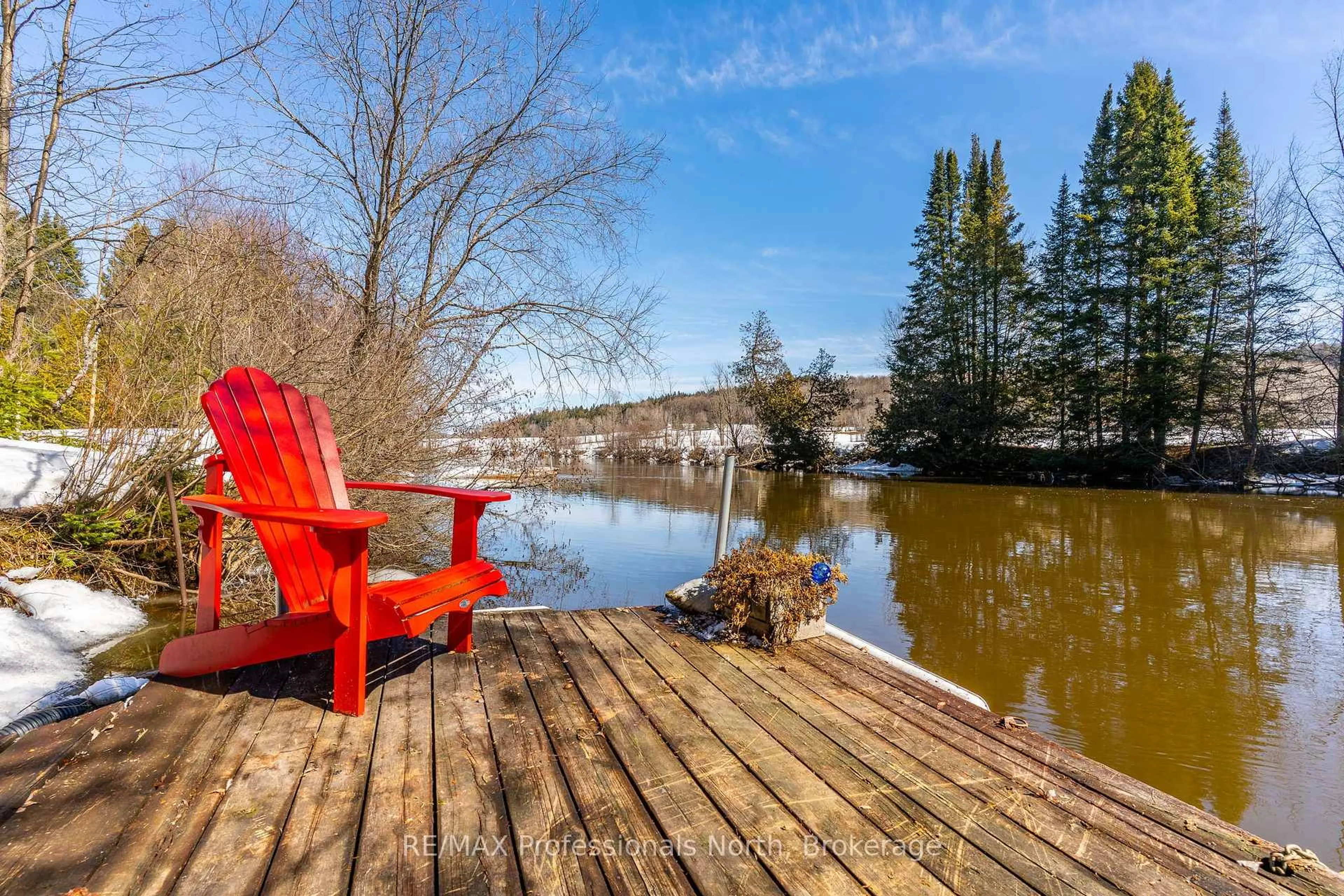 Patio, water/lake/river/ocean view for 1093 Tiffany Lane, Minden Hills Ontario K0M 2K0