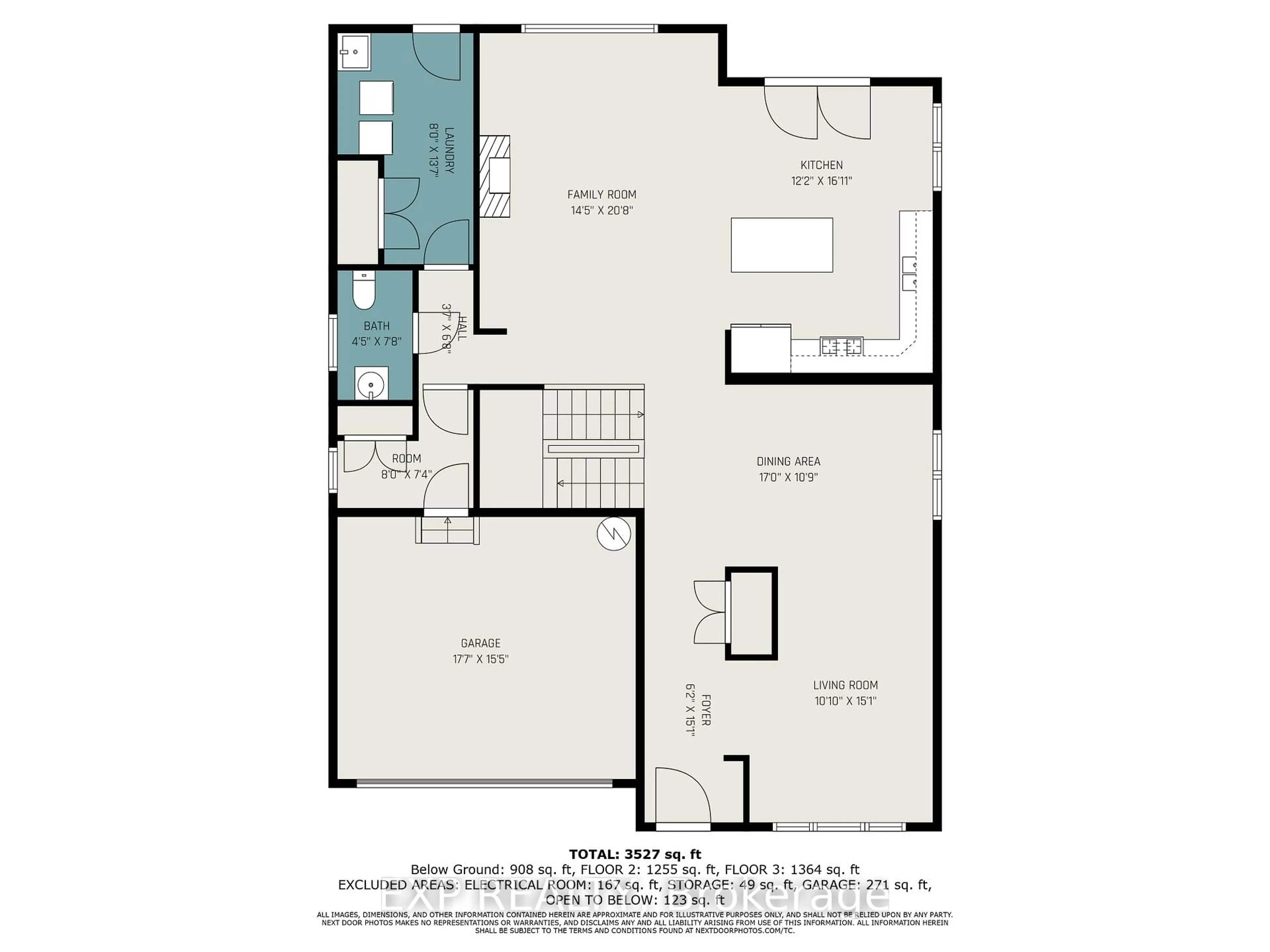 Floor plan for 179 Avro Circ, Ottawa Ontario K1K 4Y9