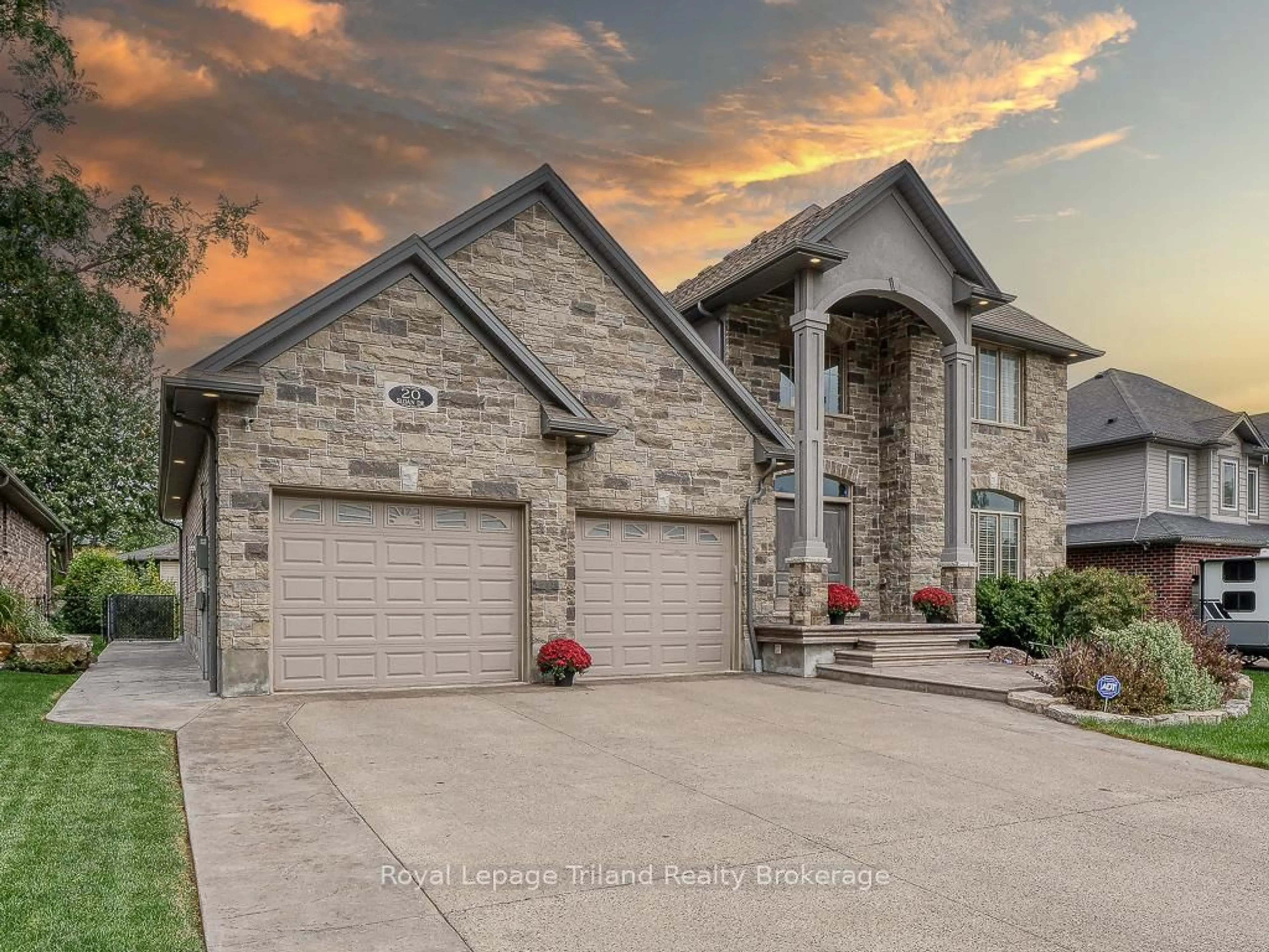 Home with brick exterior material, street for 20 Sloan Dr, Zorra Ontario N0M 2M0