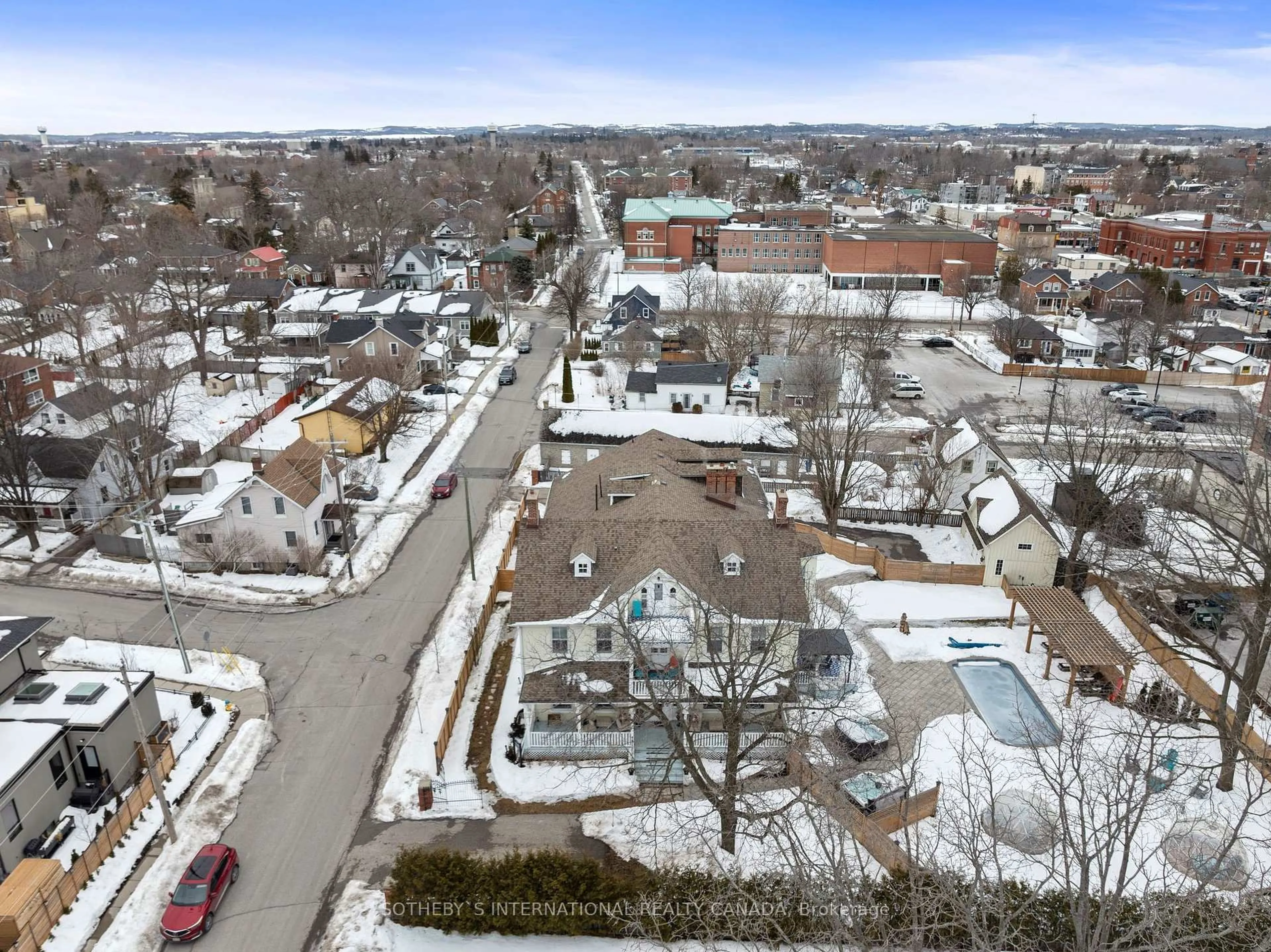 A pic from outside/outdoor area/front of a property/back of a property/a pic from drone, street for 128 Durham St, Cobourg Ontario K9A 3H4