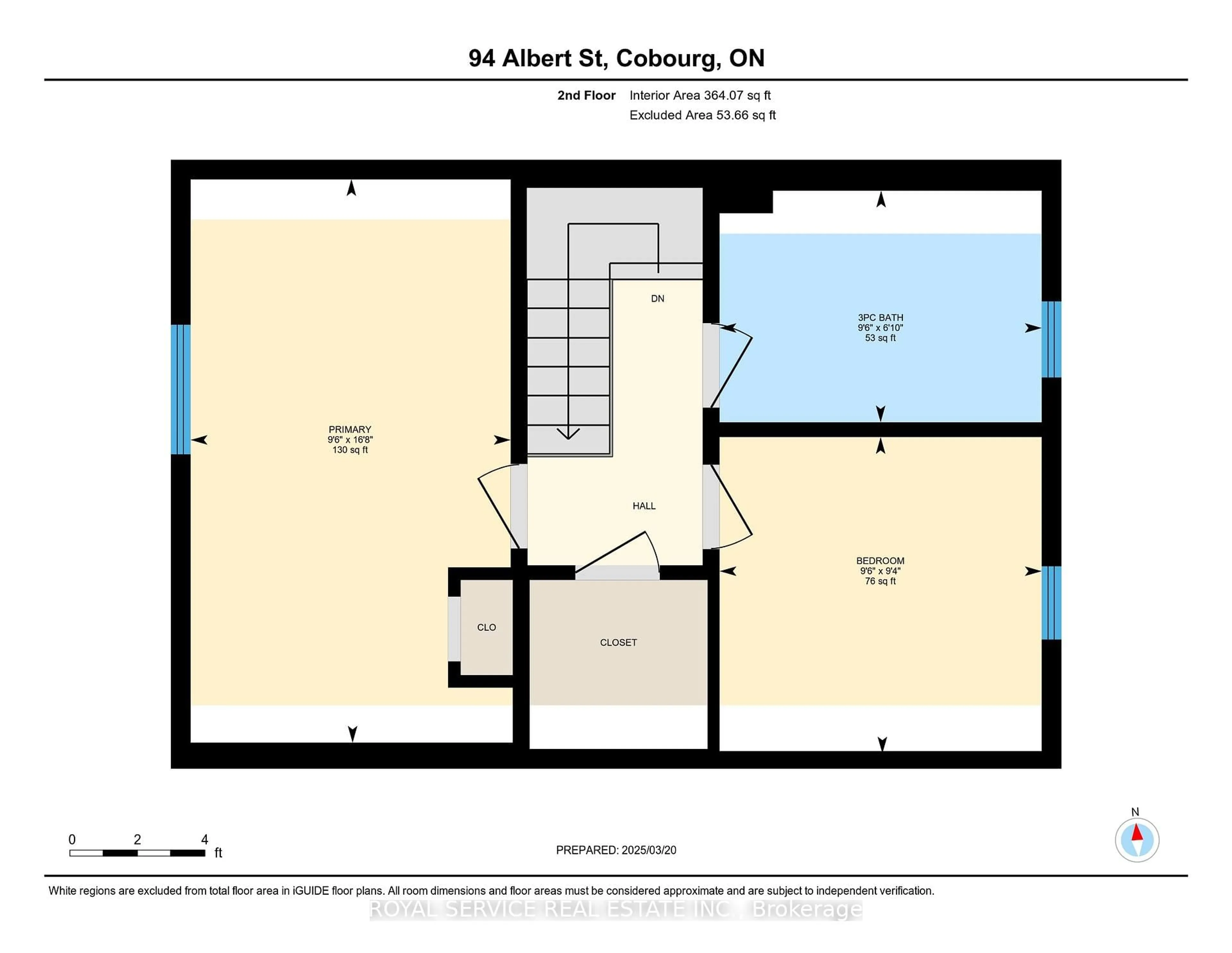 Floor plan for 94 Albert St, Cobourg Ontario K9A 2R1