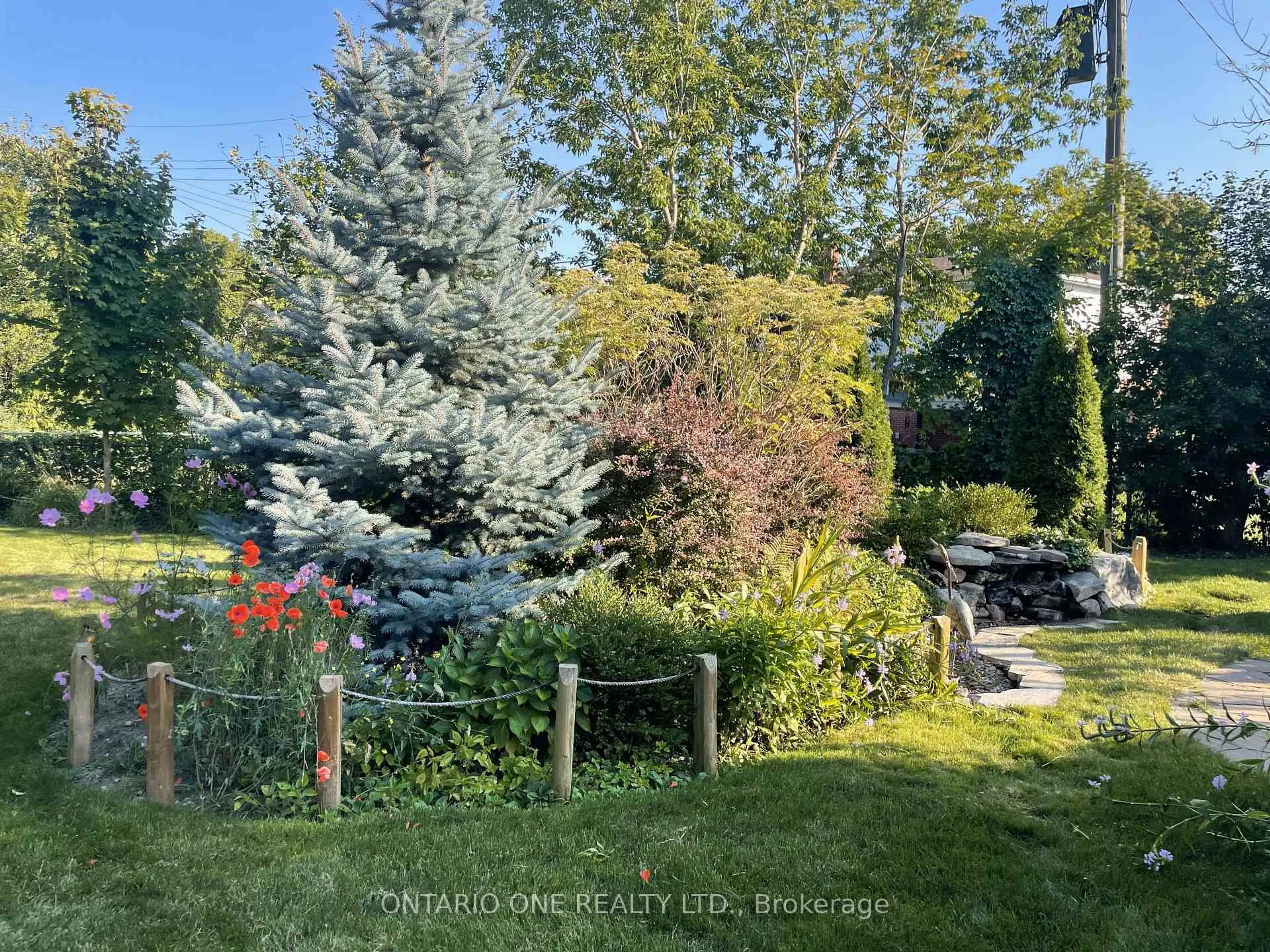 A pic from outside/outdoor area/front of a property/back of a property/a pic from drone, forest/trees view for 16 Wood Crt, Kawartha Lakes Ontario K9V 6J4