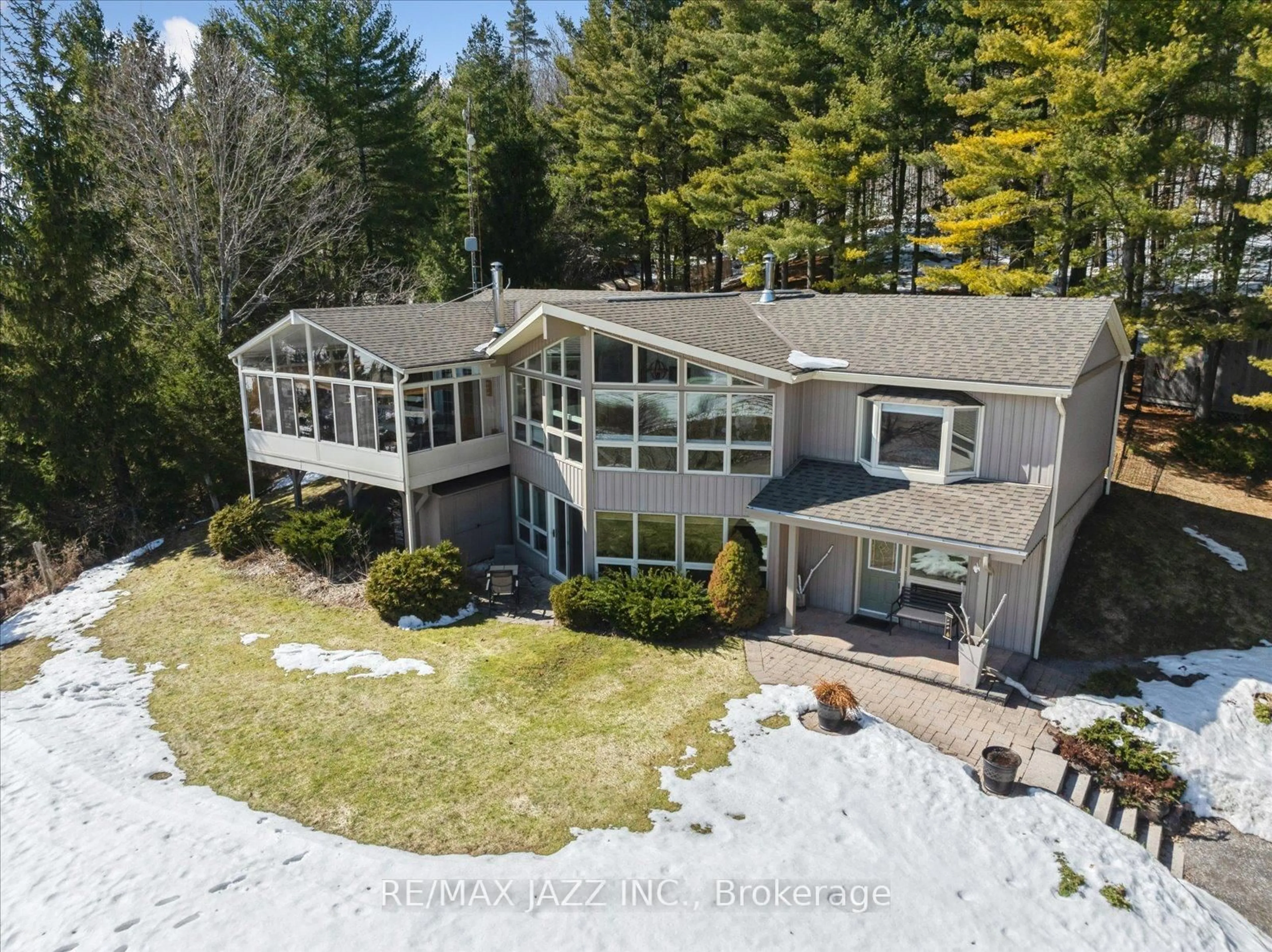 A pic from outside/outdoor area/front of a property/back of a property/a pic from drone, water/lake/river/ocean view for 94 Morton Line, Cavan Monaghan Ontario L0A 1C0