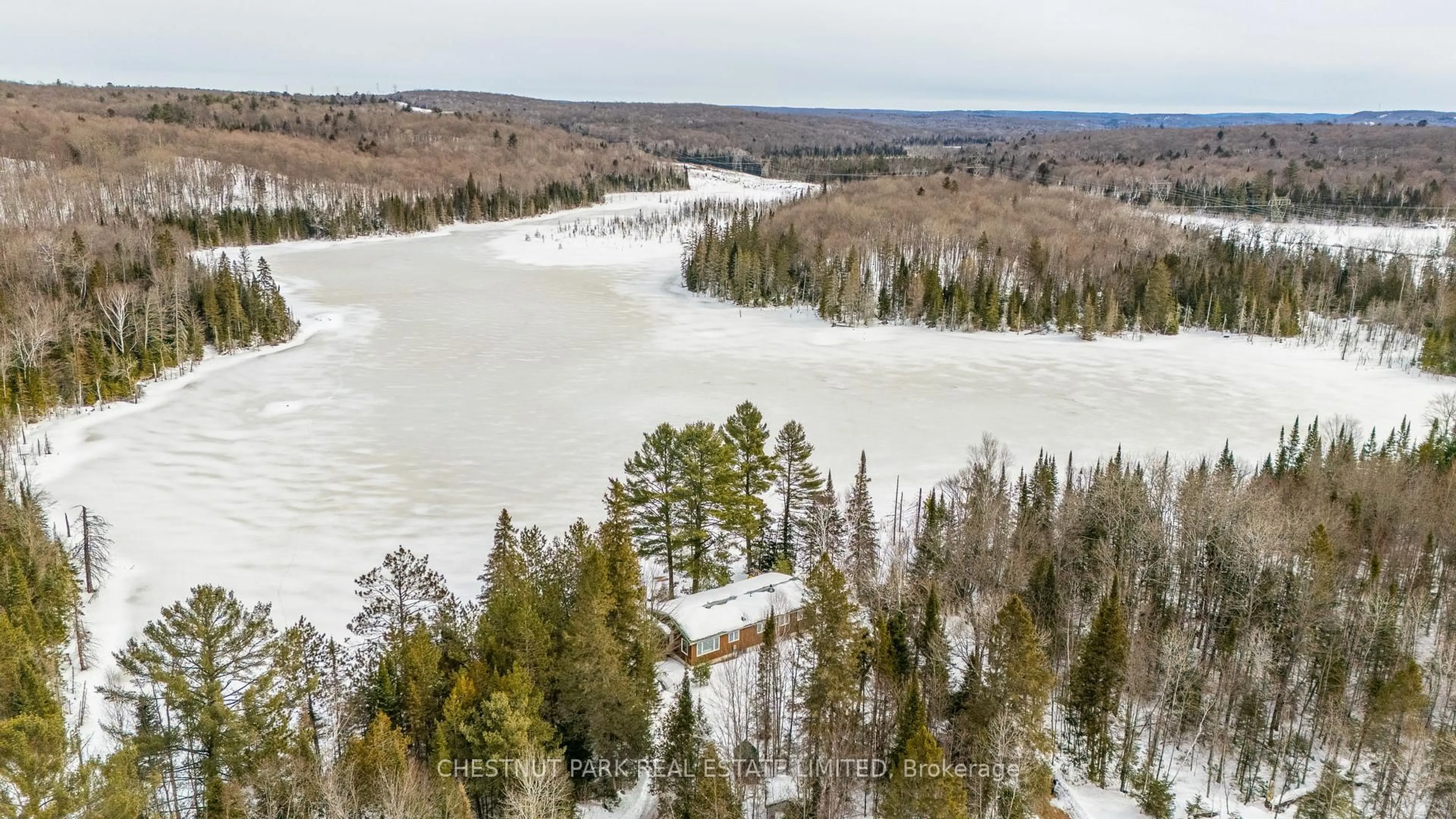 A pic from outside/outdoor area/front of a property/back of a property/a pic from drone, water/lake/river/ocean view for 2411 Soyers Lake Rd, Dysart et al Ontario K0M 1S0