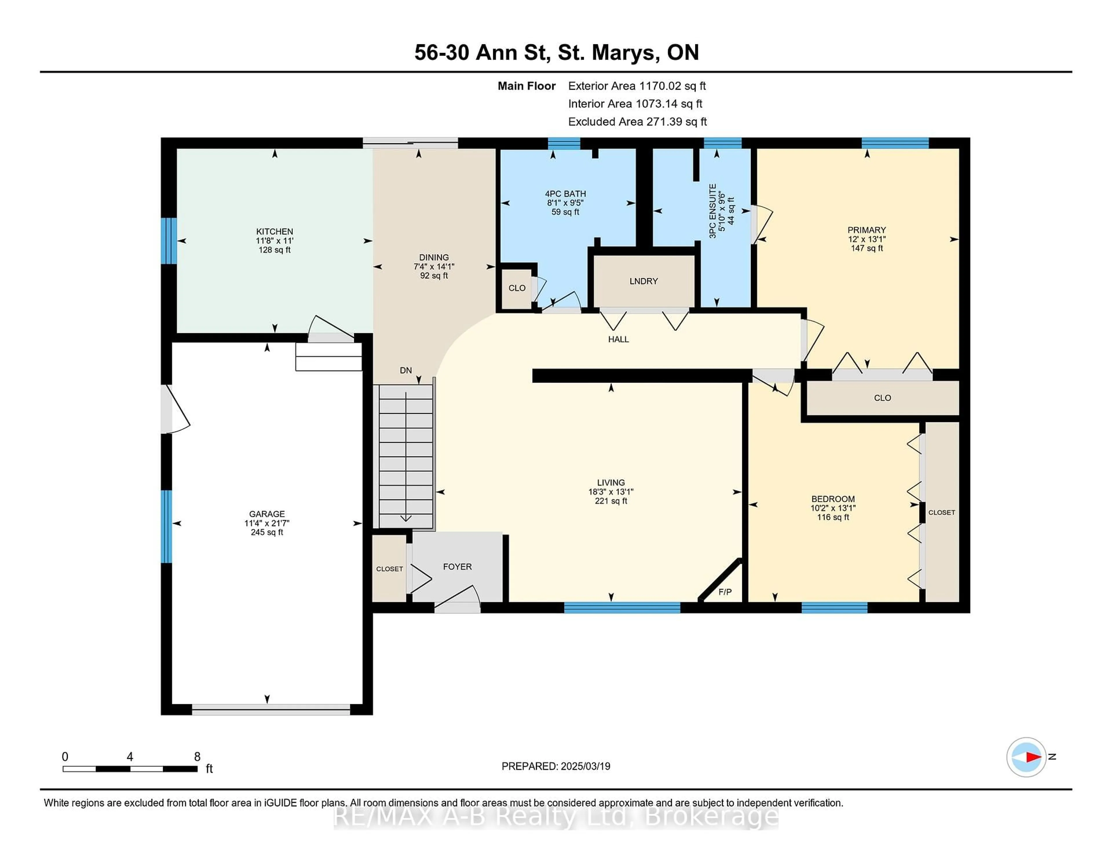 Floor plan for 30 Ann St #56, St. Marys Ontario N4X 1C8