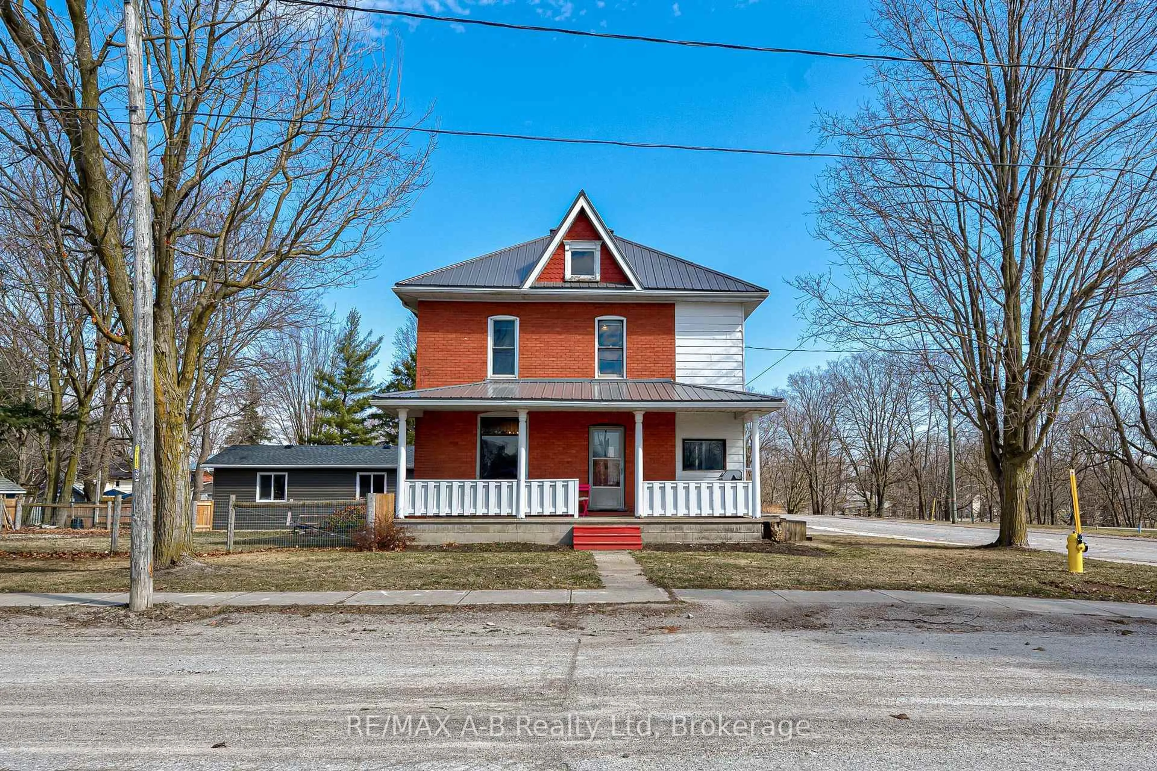 A pic from outside/outdoor area/front of a property/back of a property/a pic from drone, street for 570 Sports Dr, Huron East Ontario N0G 1H0