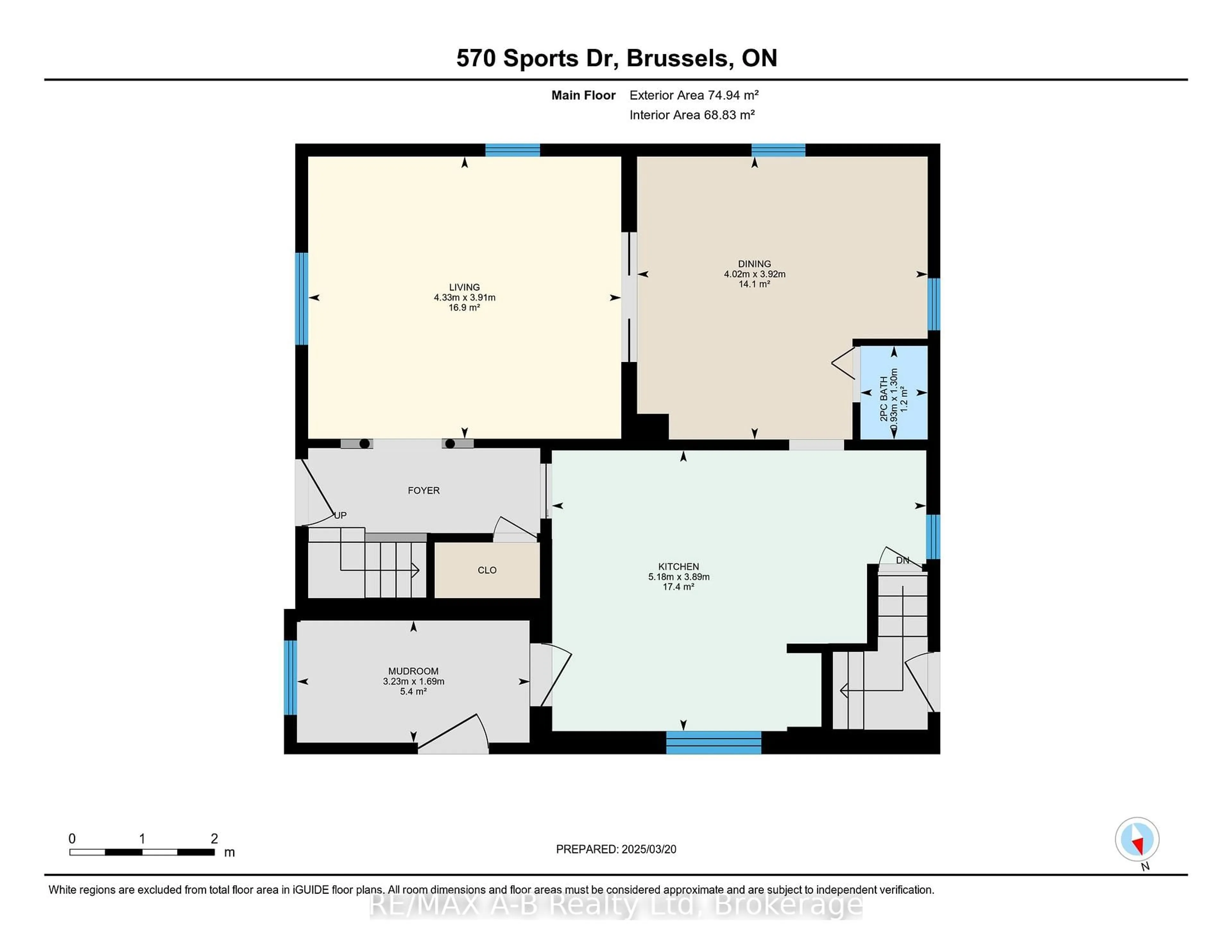 Floor plan for 570 Sports Dr, Huron East Ontario N0G 1H0