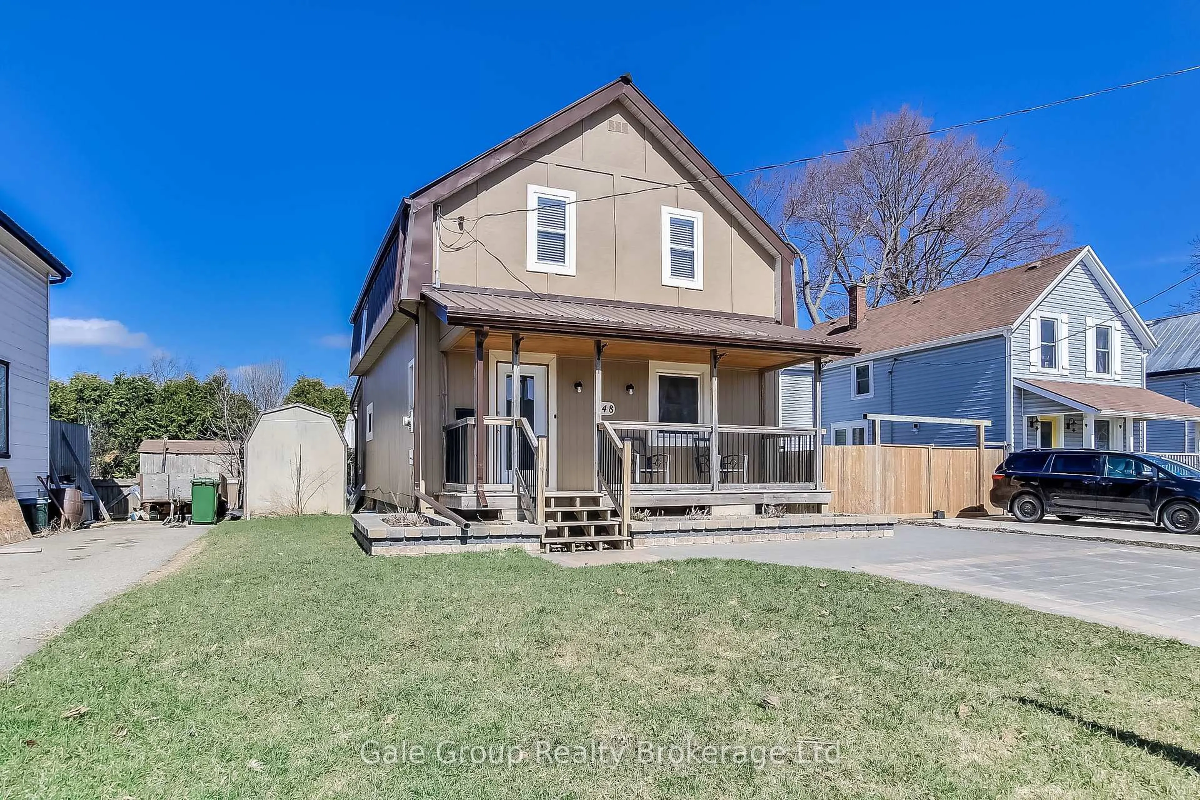 A pic from outside/outdoor area/front of a property/back of a property/a pic from drone, street for 148 Borden Ave, Central Elgin Ontario N0L 1B0