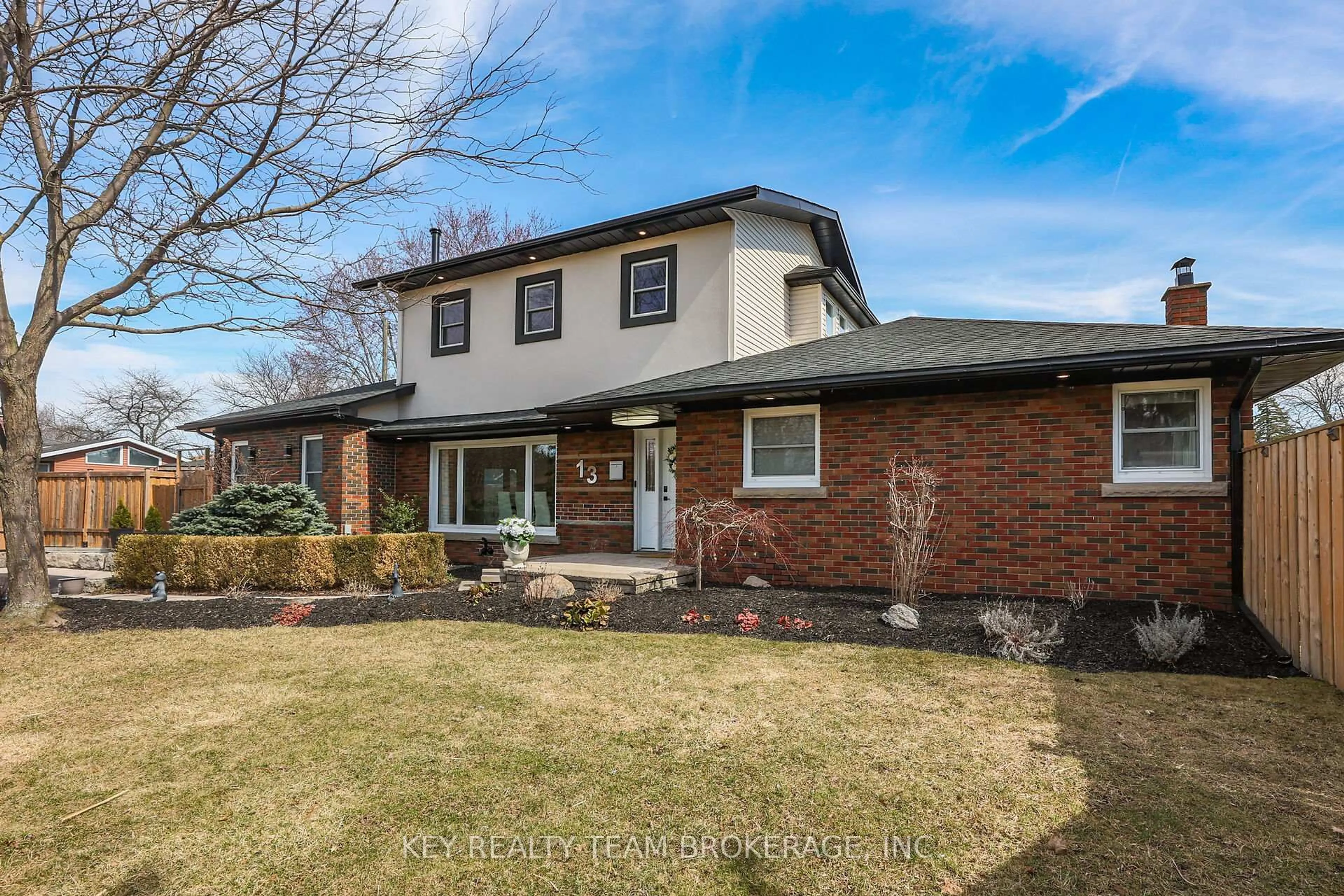 Home with brick exterior material, street for 13 Marsdale Dr, St. Catharines Ontario L2T 3S1
