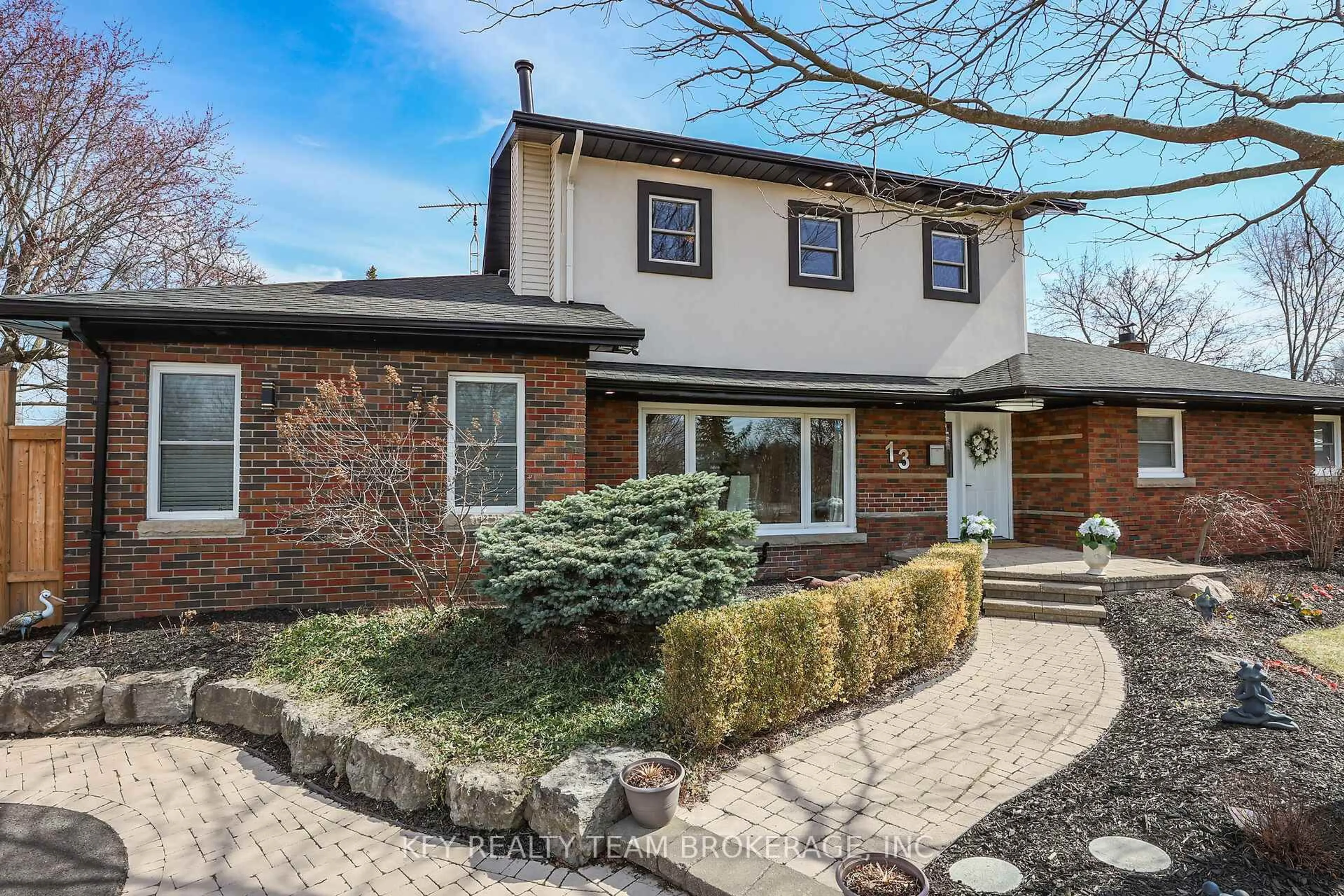 Home with brick exterior material, street for 13 Marsdale Dr, St. Catharines Ontario L2T 3S1