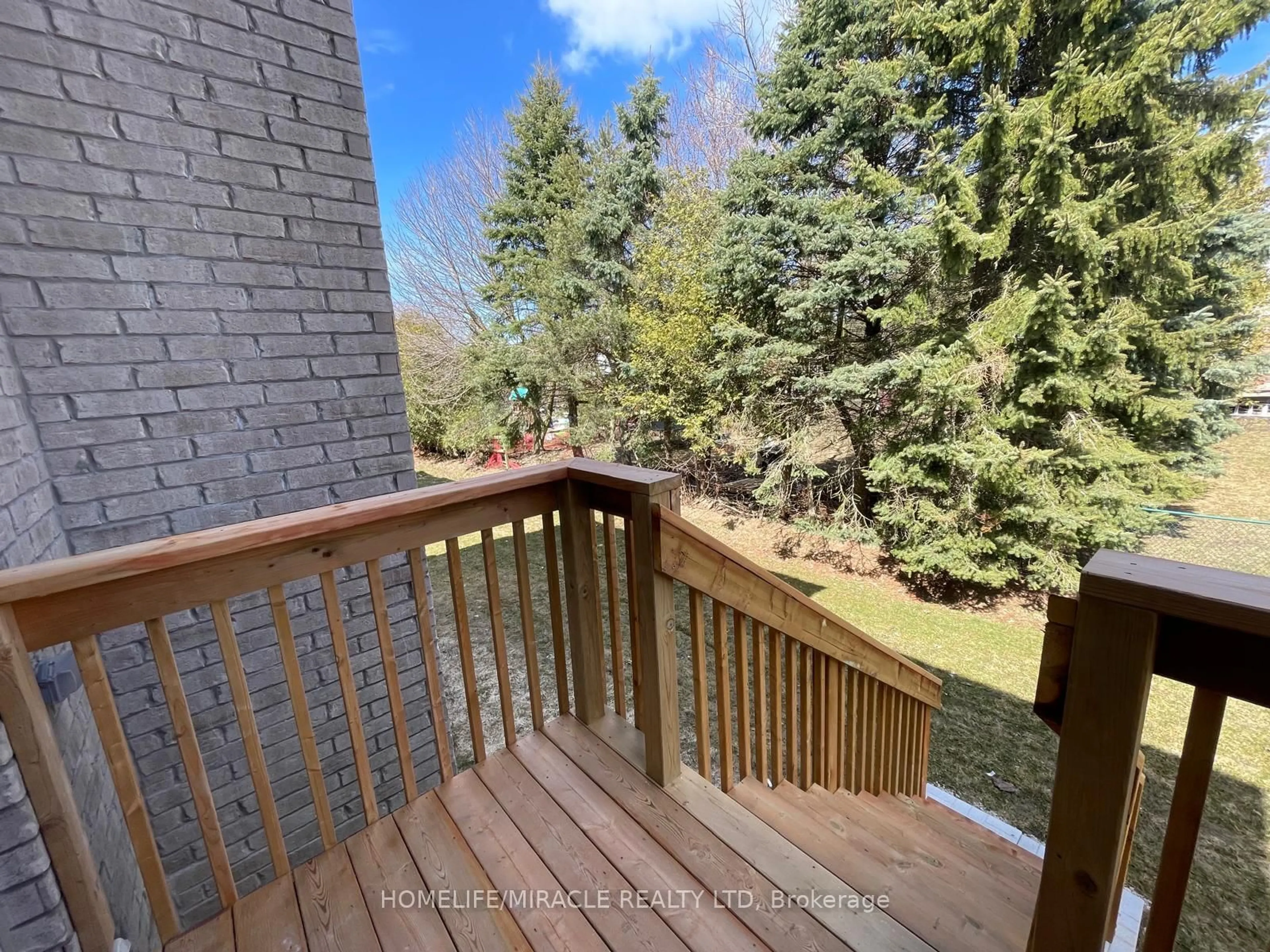 Balcony in the apartment, forest/trees view for 465 Adelaide St, Wellington North Ontario N0G 1A0