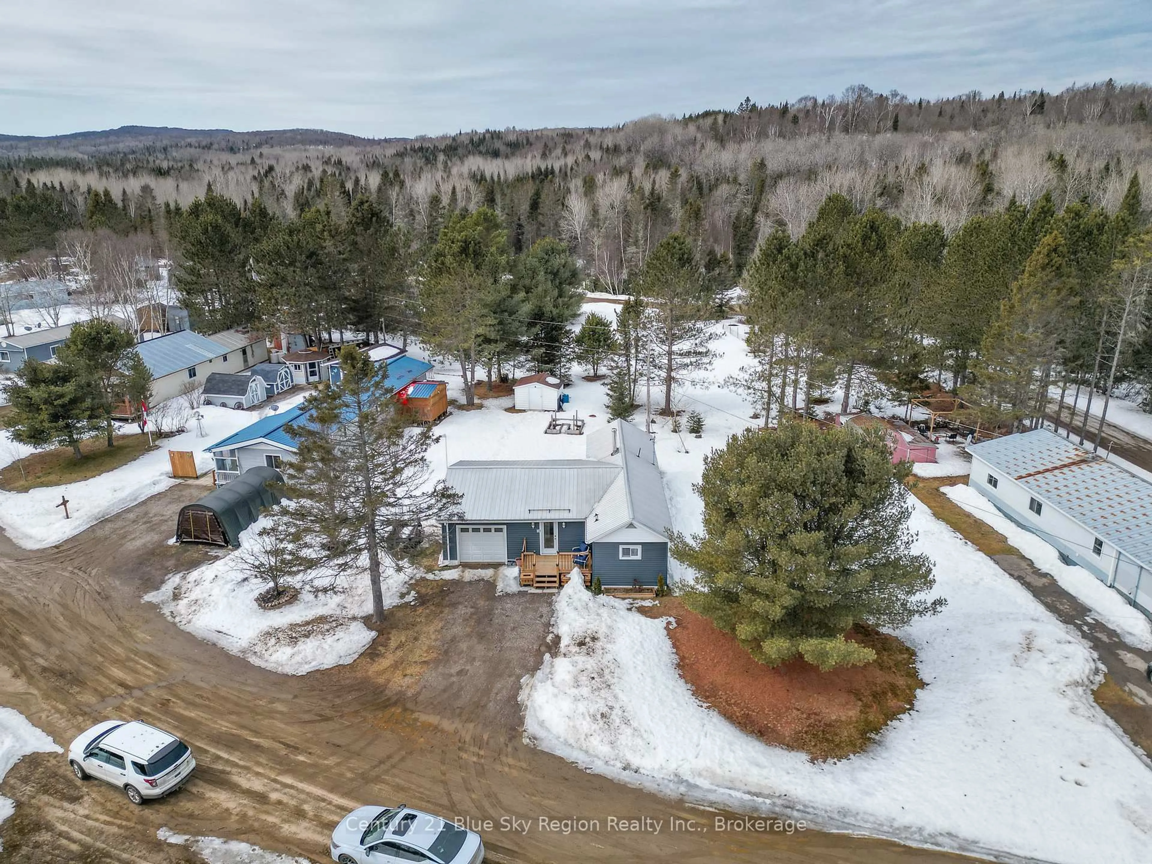 A pic from outside/outdoor area/front of a property/back of a property/a pic from drone, mountain view for 15 Church Rd #C, Unorganized Townships Ontario P0H 2A0