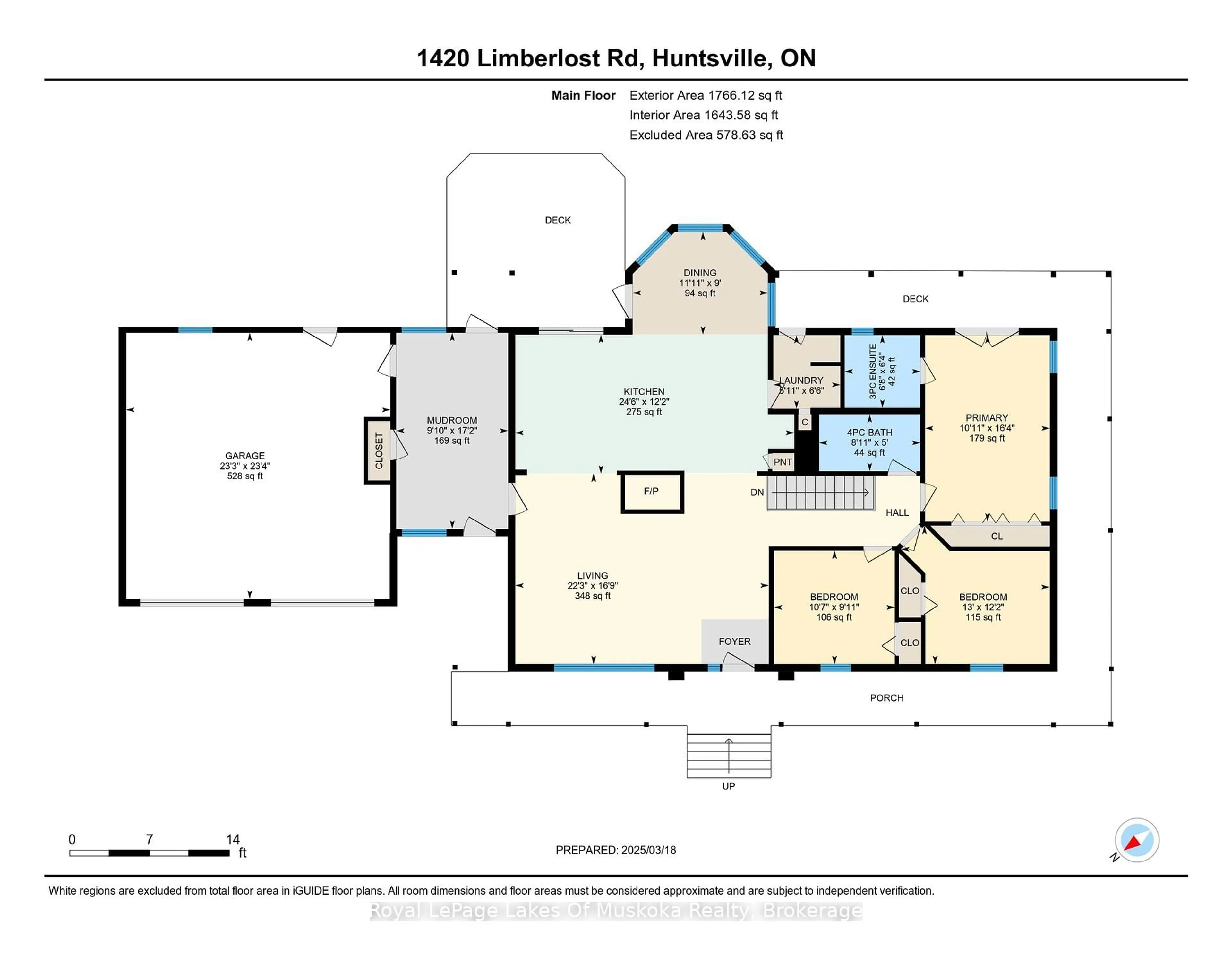 Floor plan for 1420 Limberlost Rd, Lake of Bays Ontario P1H 2J6