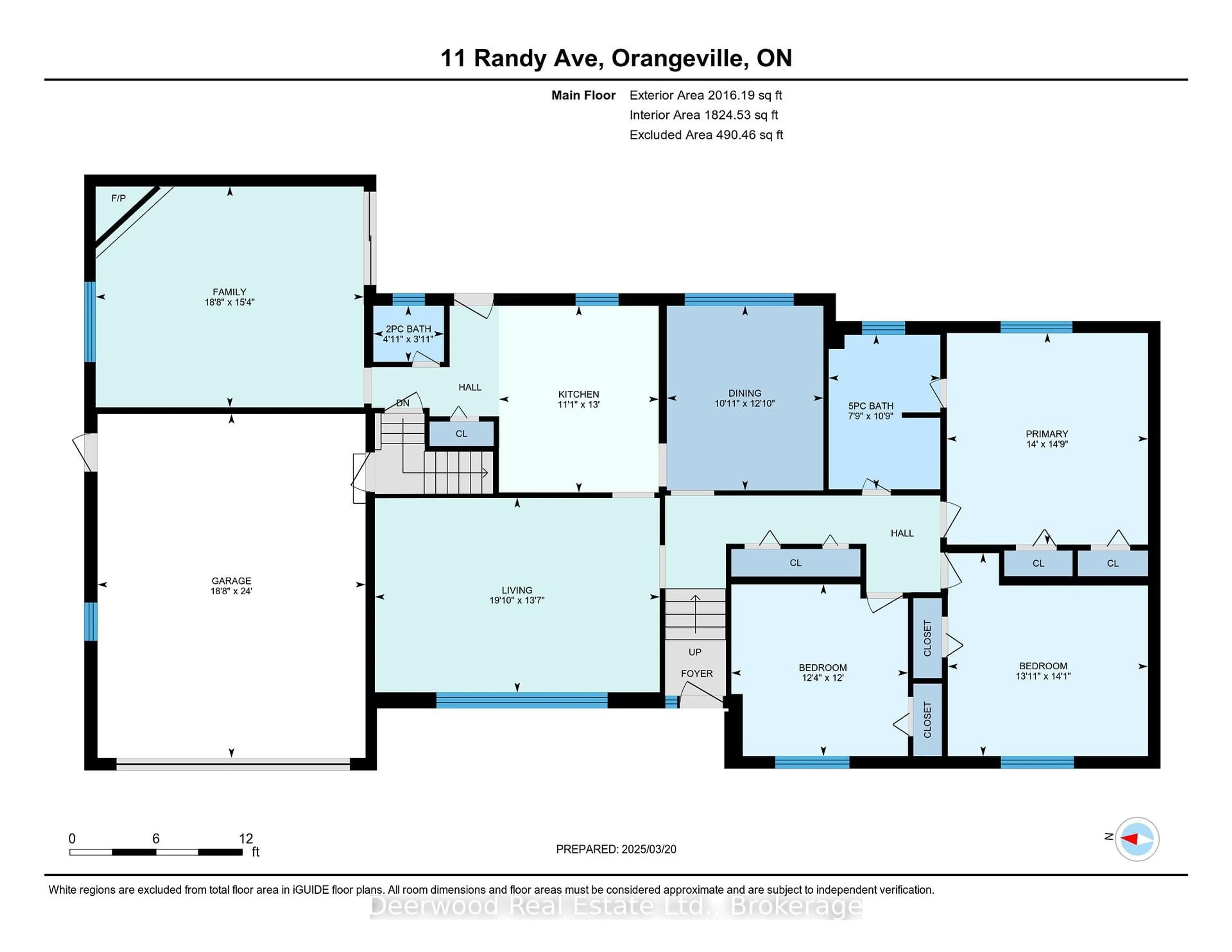 Floor plan for 11 Randy Ave, Mono Ontario L9W 2A2