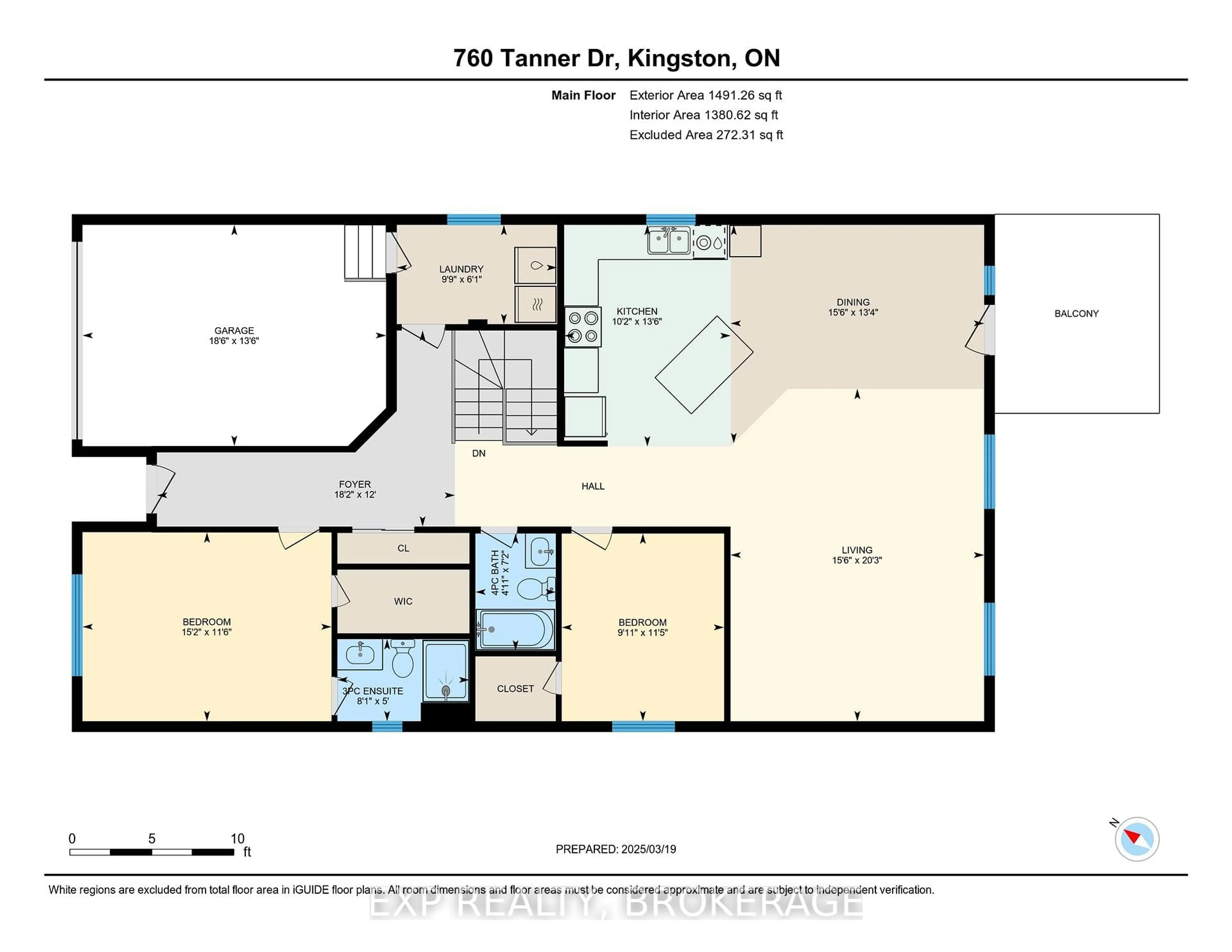 Floor plan for 760 Tanner Dr, Kingston Ontario K7M 9G7