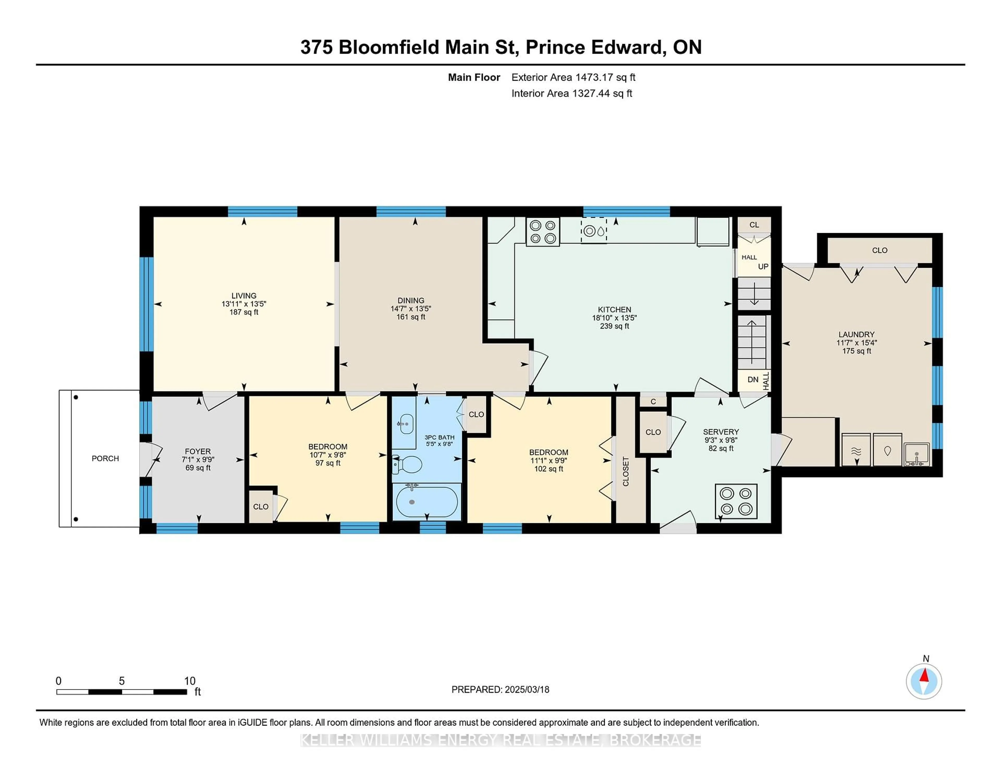 Floor plan for 375 Bloomfield Main St, Prince Edward County Ontario K0K 1G0