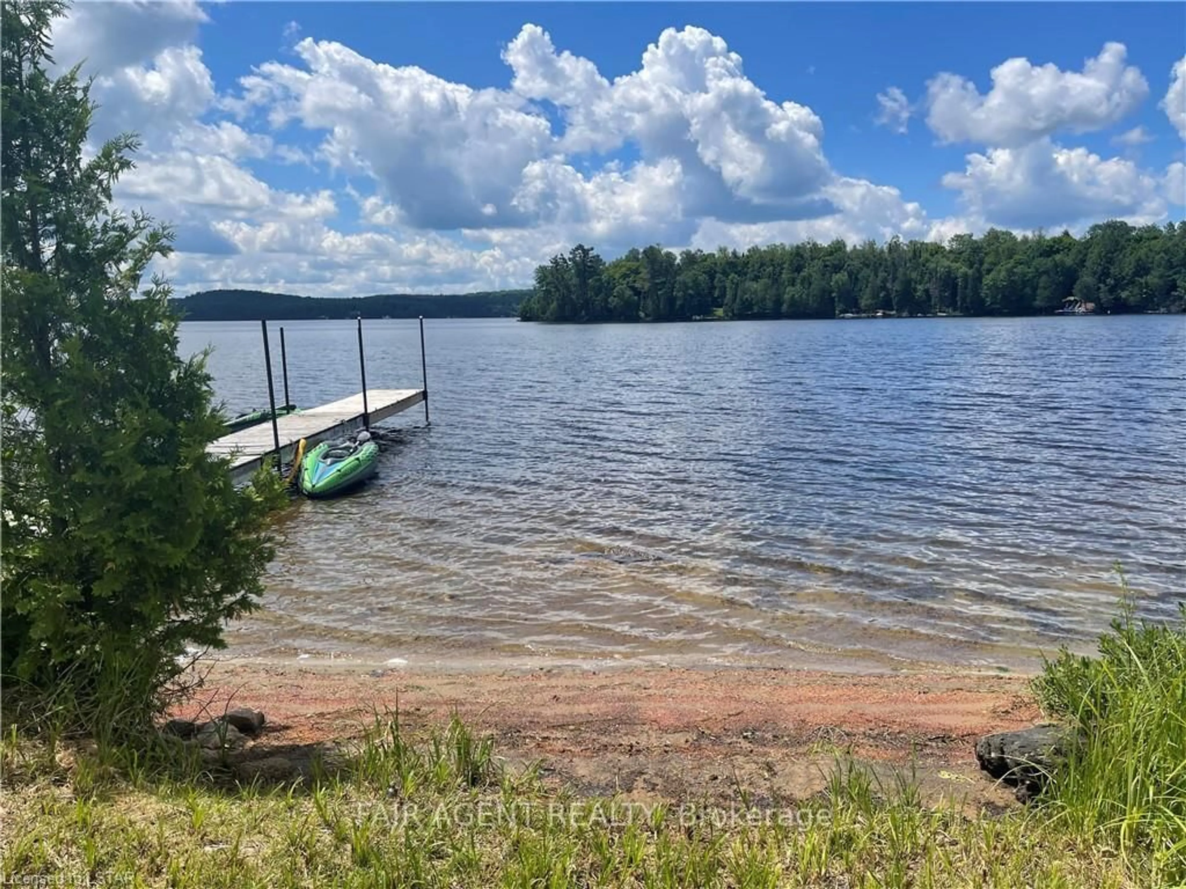 A pic from outside/outdoor area/front of a property/back of a property/a pic from drone, water/lake/river/ocean view for 2442 HIGHWAY 520 N/A, Magnetawan Ontario P0A 1C0