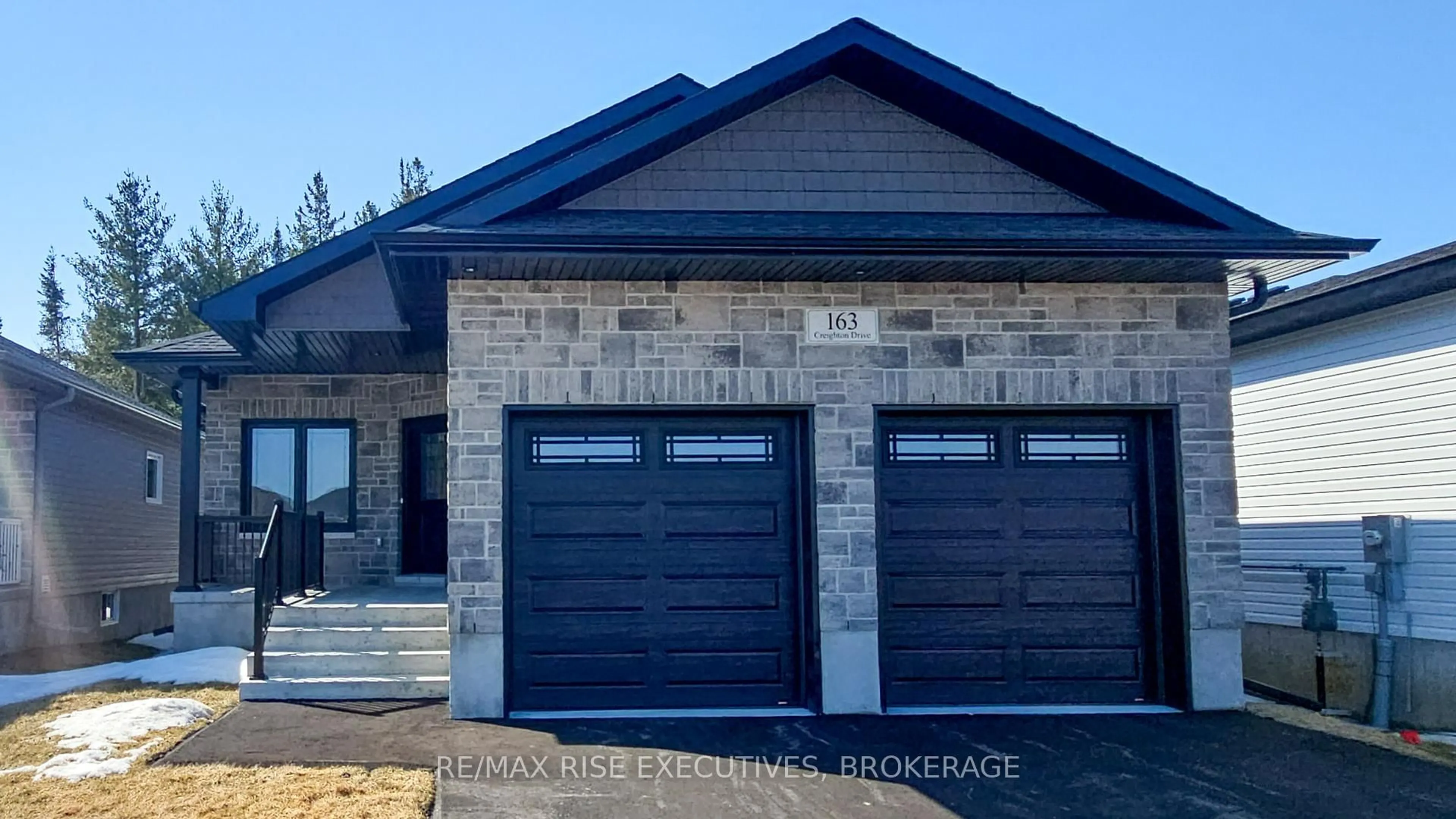 Home with brick exterior material, street for 163 Creighton Dr, Bissett Creek Ontario K0H 2H0