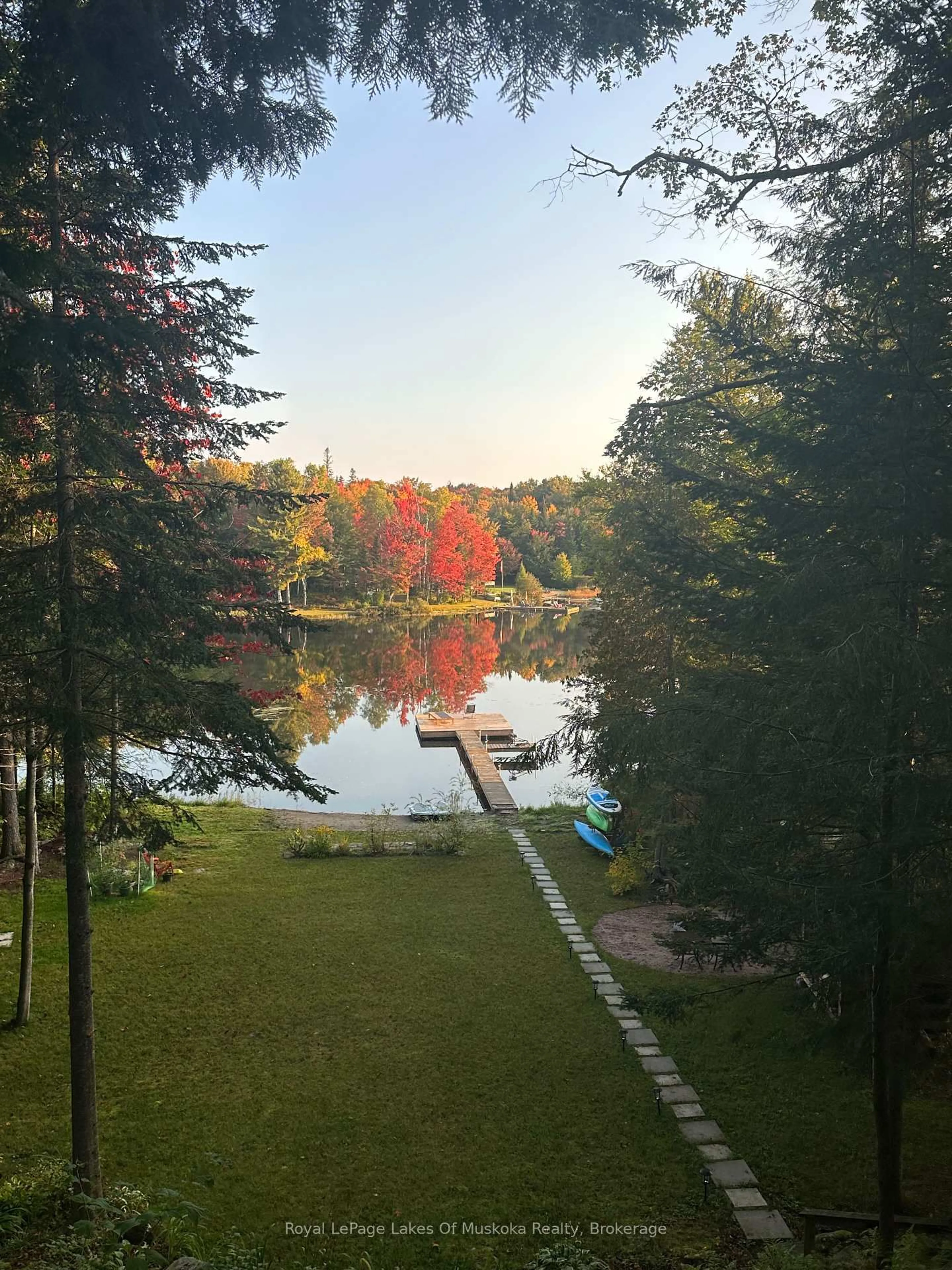 A pic from outside/outdoor area/front of a property/back of a property/a pic from drone, water/lake/river/ocean view for 879 Relative Rd, Armour Ontario P0A 1C0