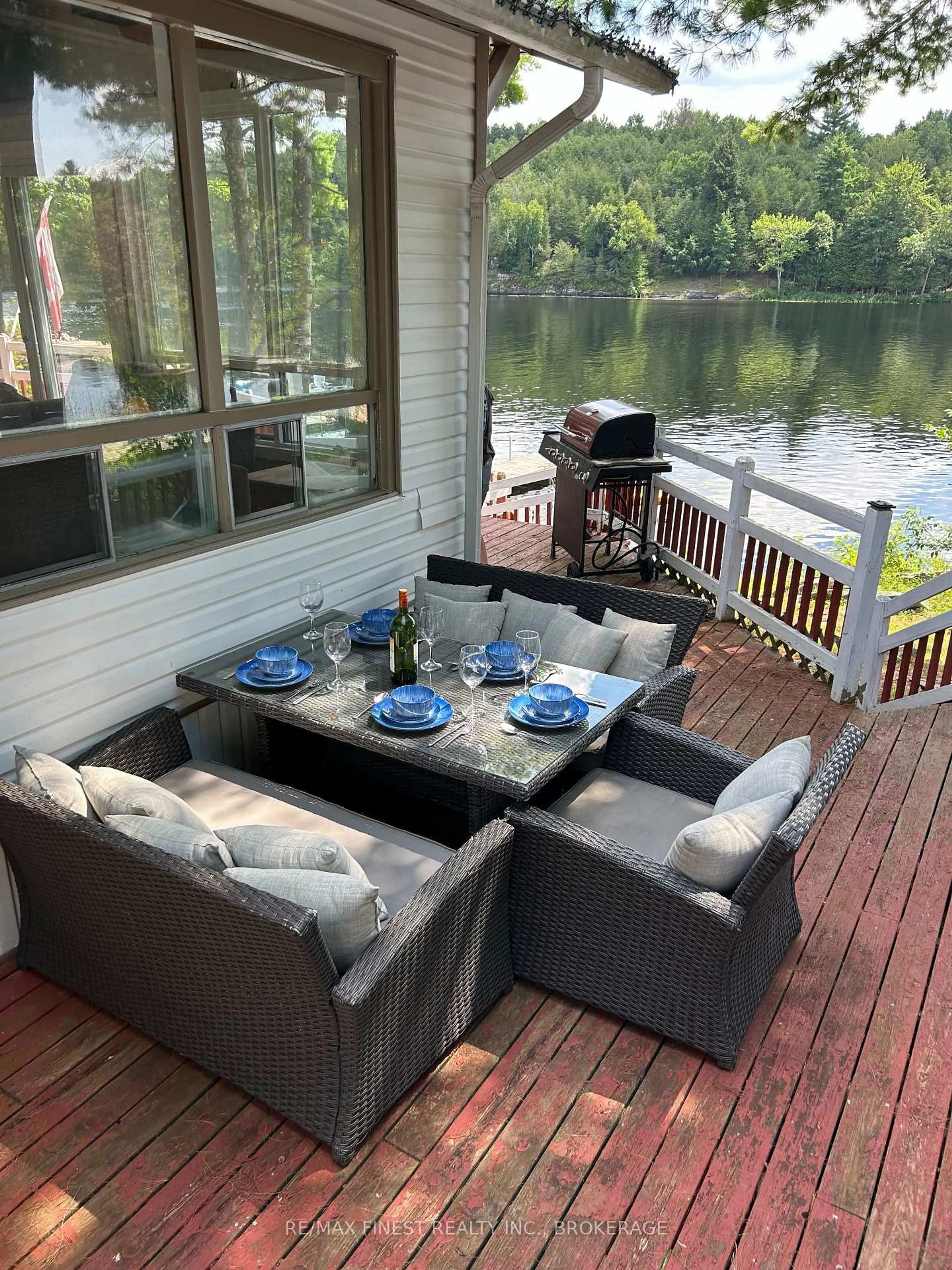 Patio, water/lake/river/ocean view for 1052 Turner Way, Arden Ontario K0H 1B0