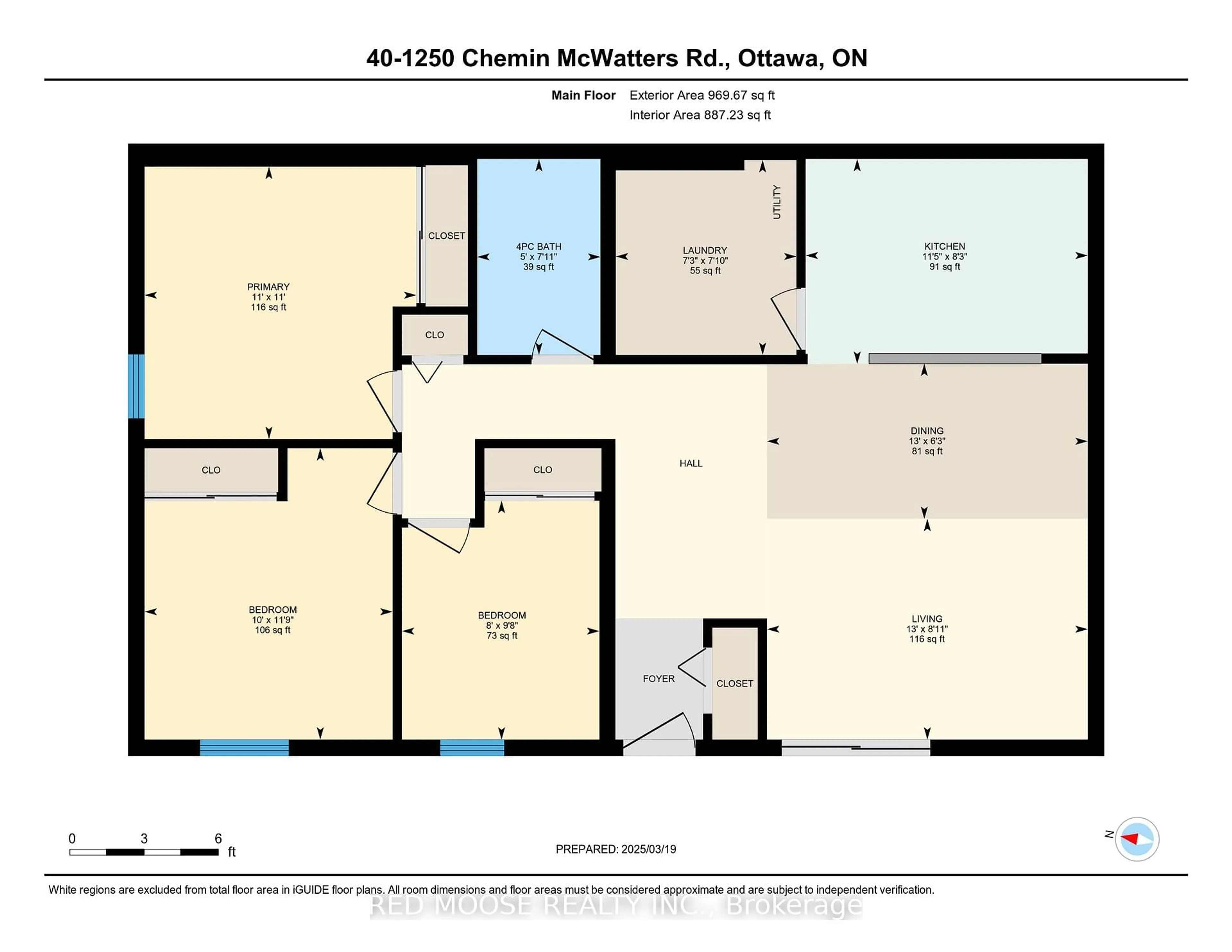 Floor plan for 1250 McWatters Road Rd #40, Ottawa Ontario K2C 3E7