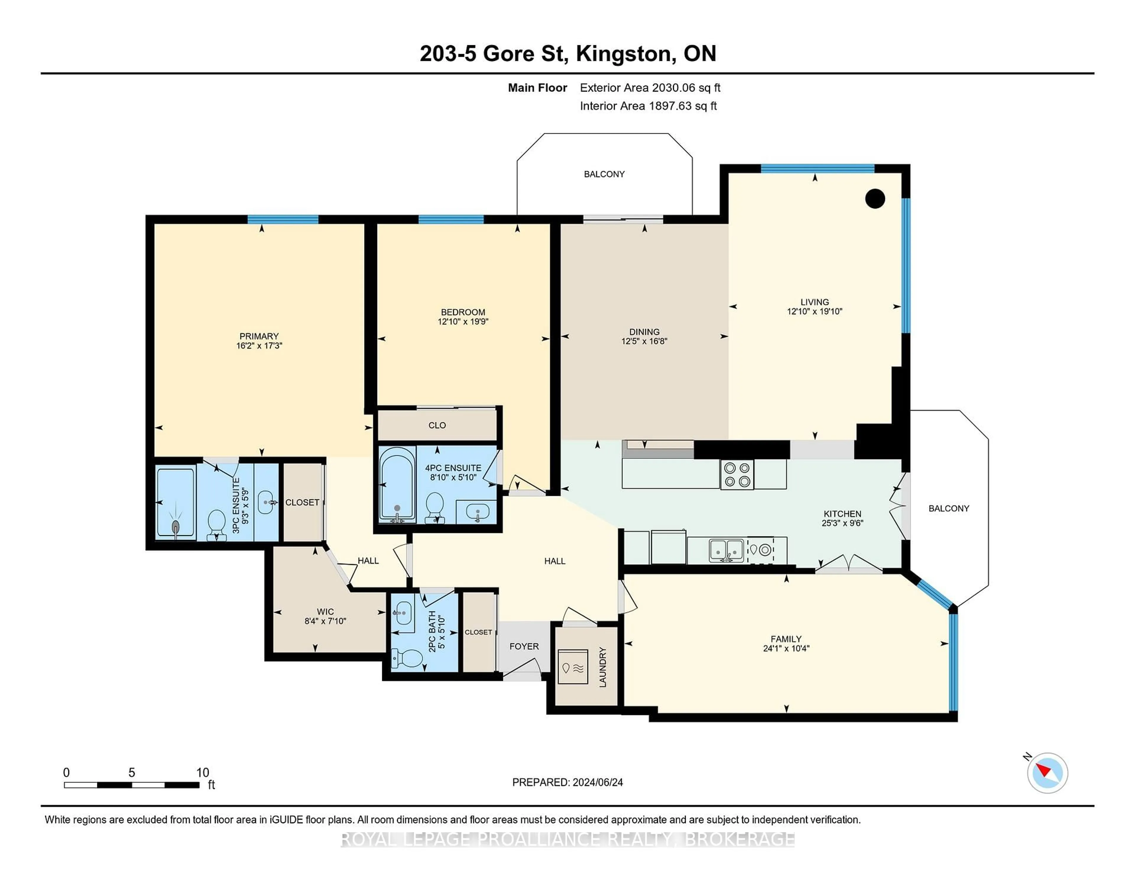 Floor plan for 5 Gore St #203, Kingston Ontario K7L 0A1