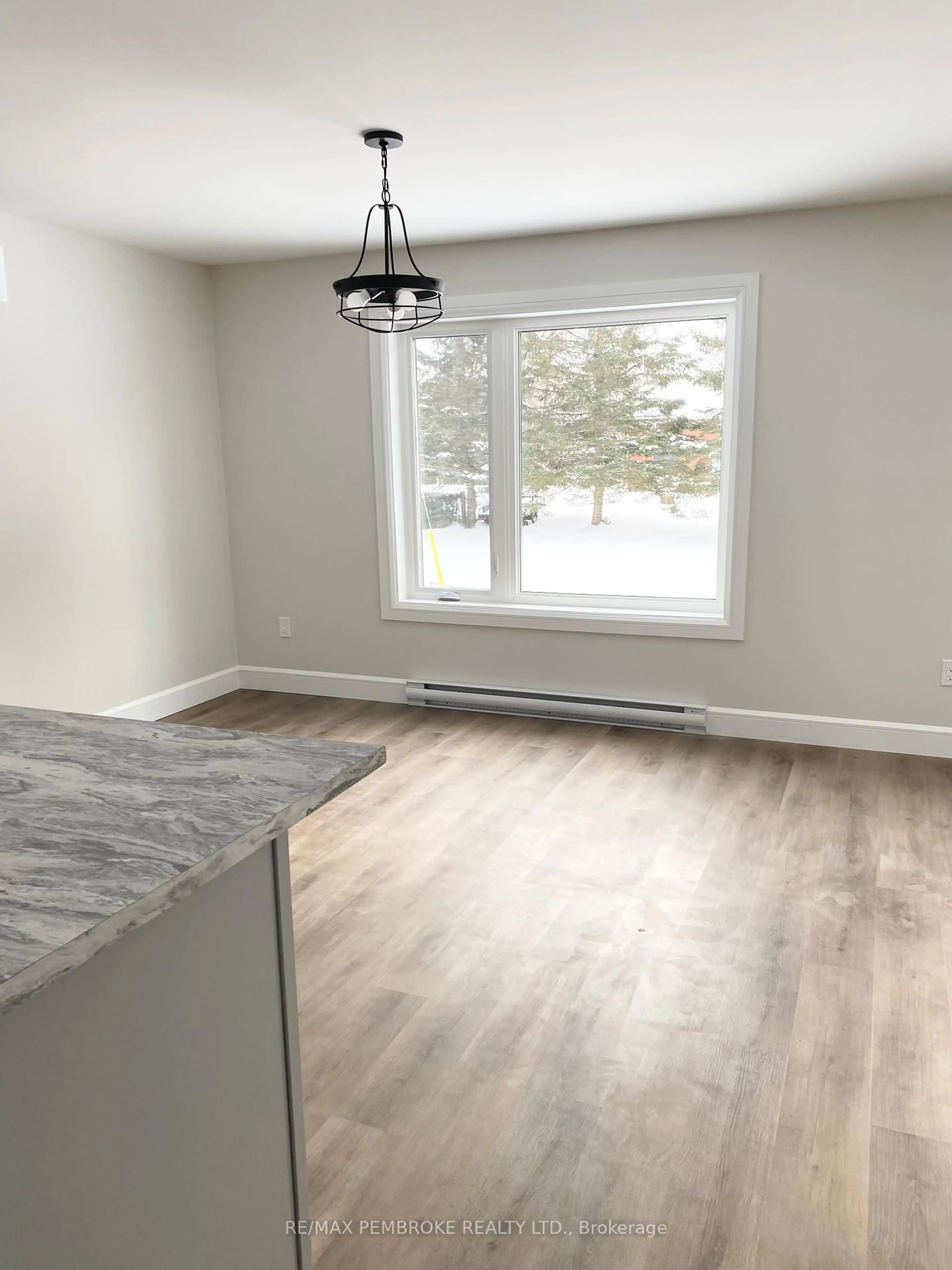 Open concept kitchen, wood/laminate floor for 51 Sydney St, Chalk River Ontario K0J 1J0