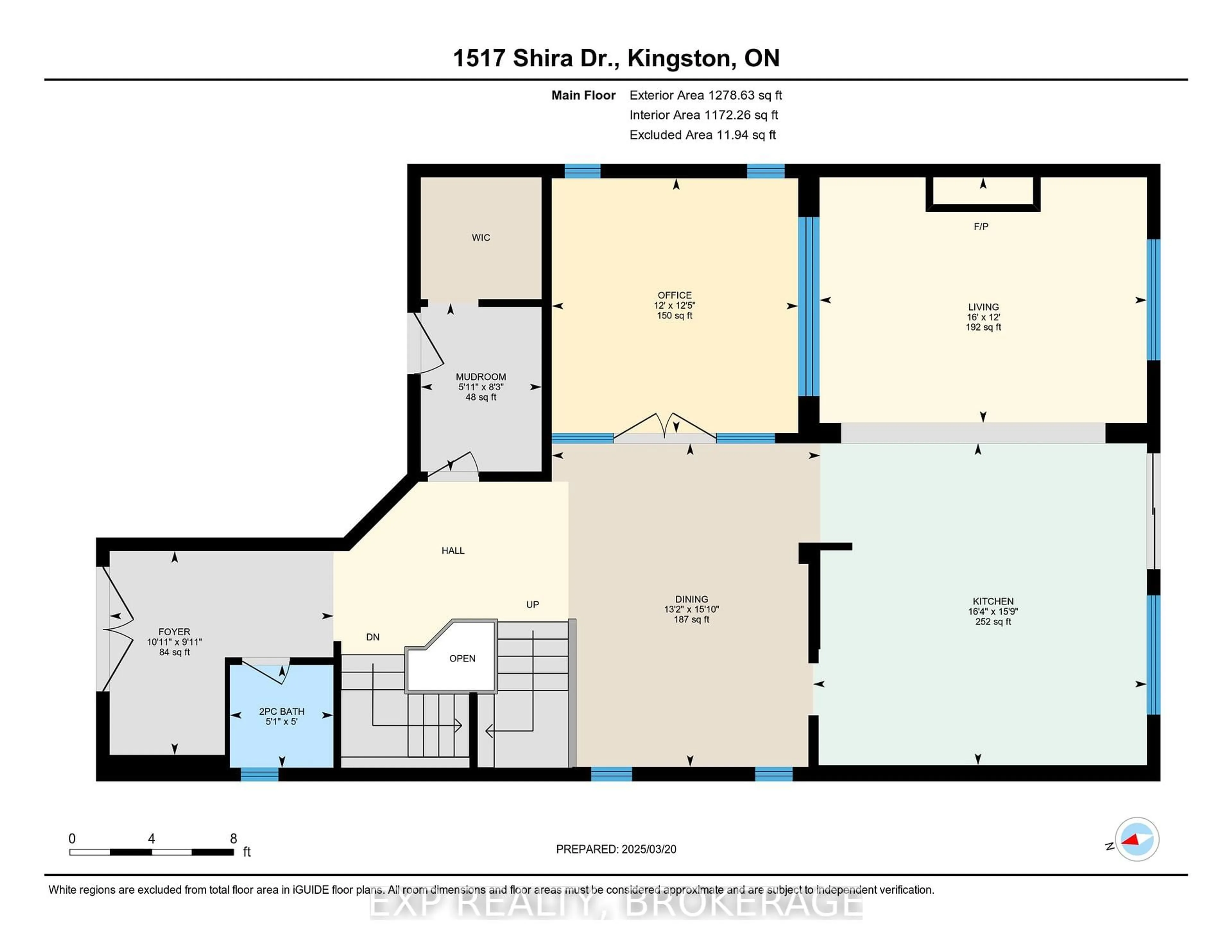 Floor plan for 1517 SHIRA Dr, Kingston Ontario K7P 0S3