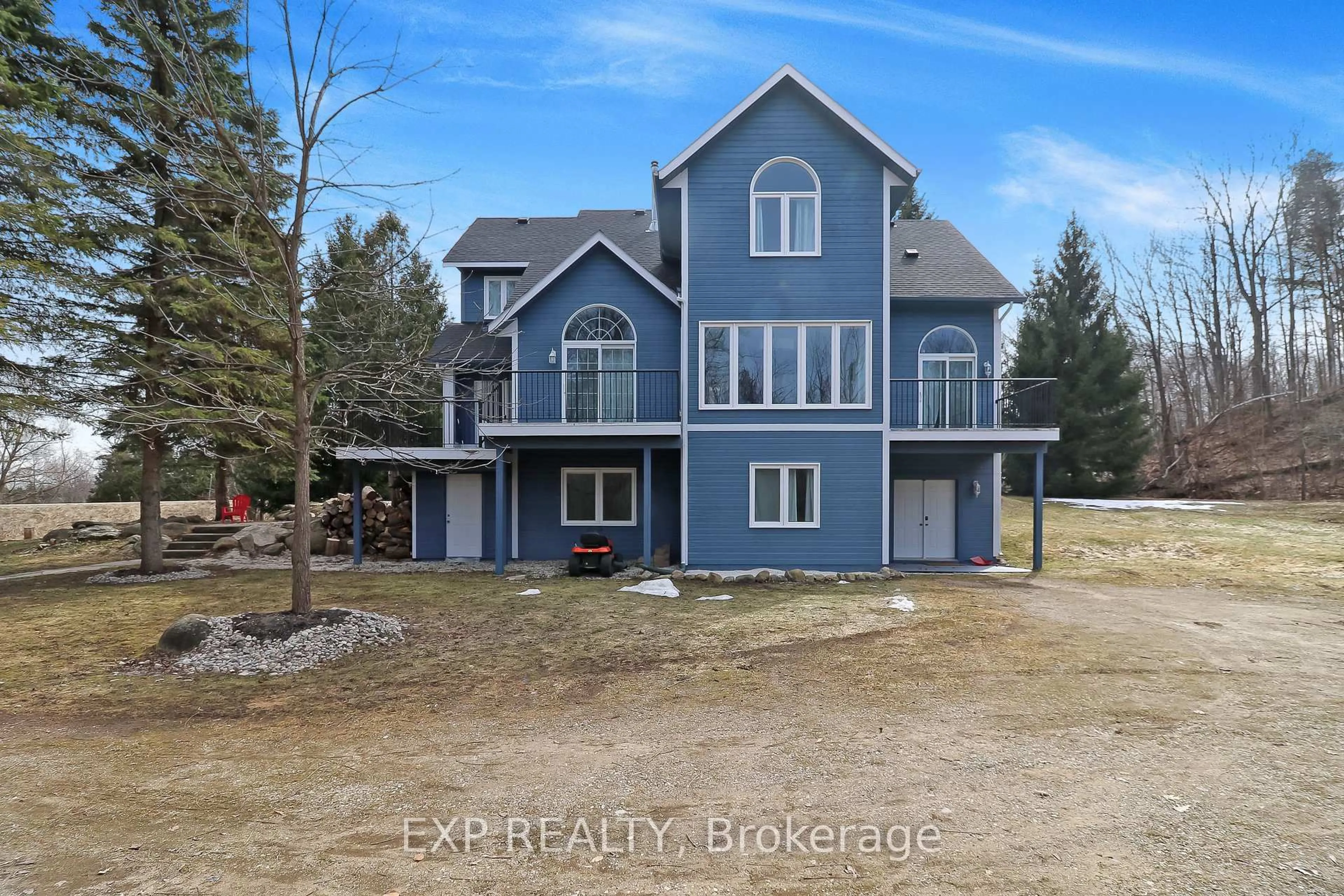 A pic from outside/outdoor area/front of a property/back of a property/a pic from drone, water/lake/river/ocean view for 689667 Monterra Rd, Blue Mountains Ontario L9Y 0K6