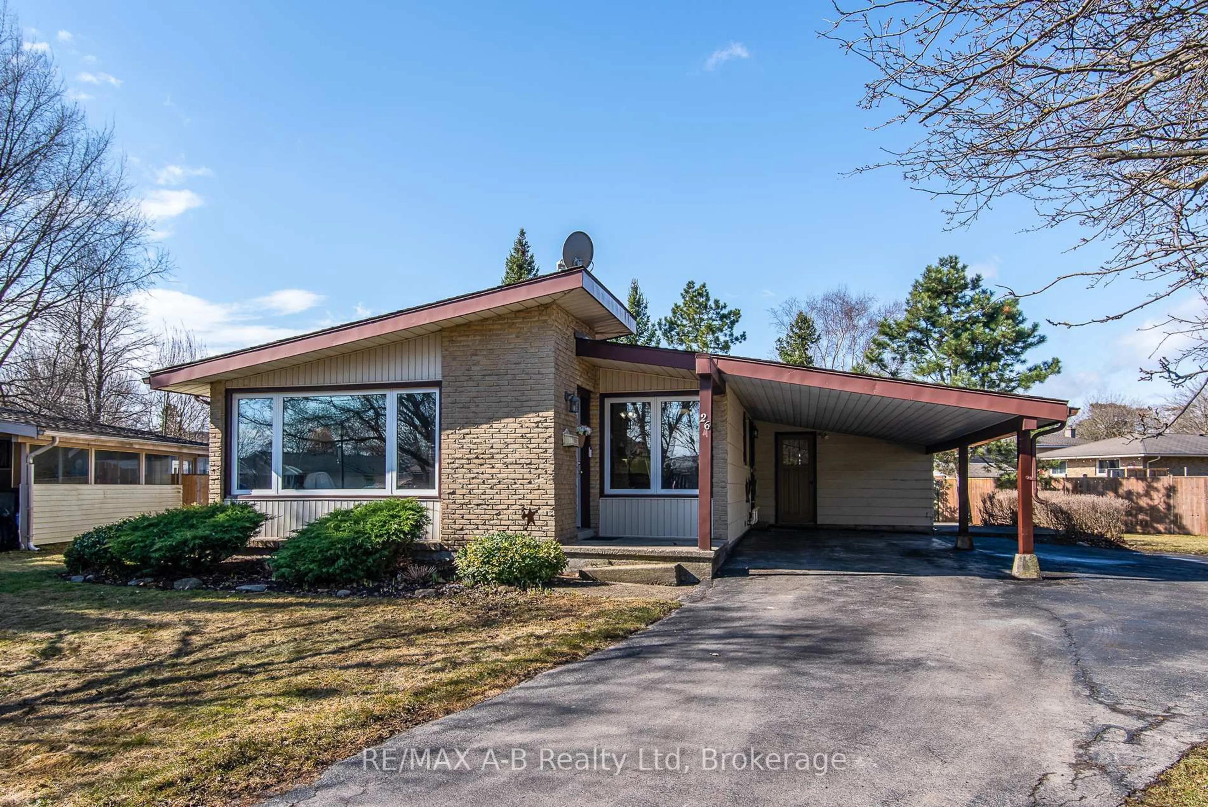 Home with brick exterior material, street for 26 Kathryn Cres, Stratford Ontario N5A 2Y7