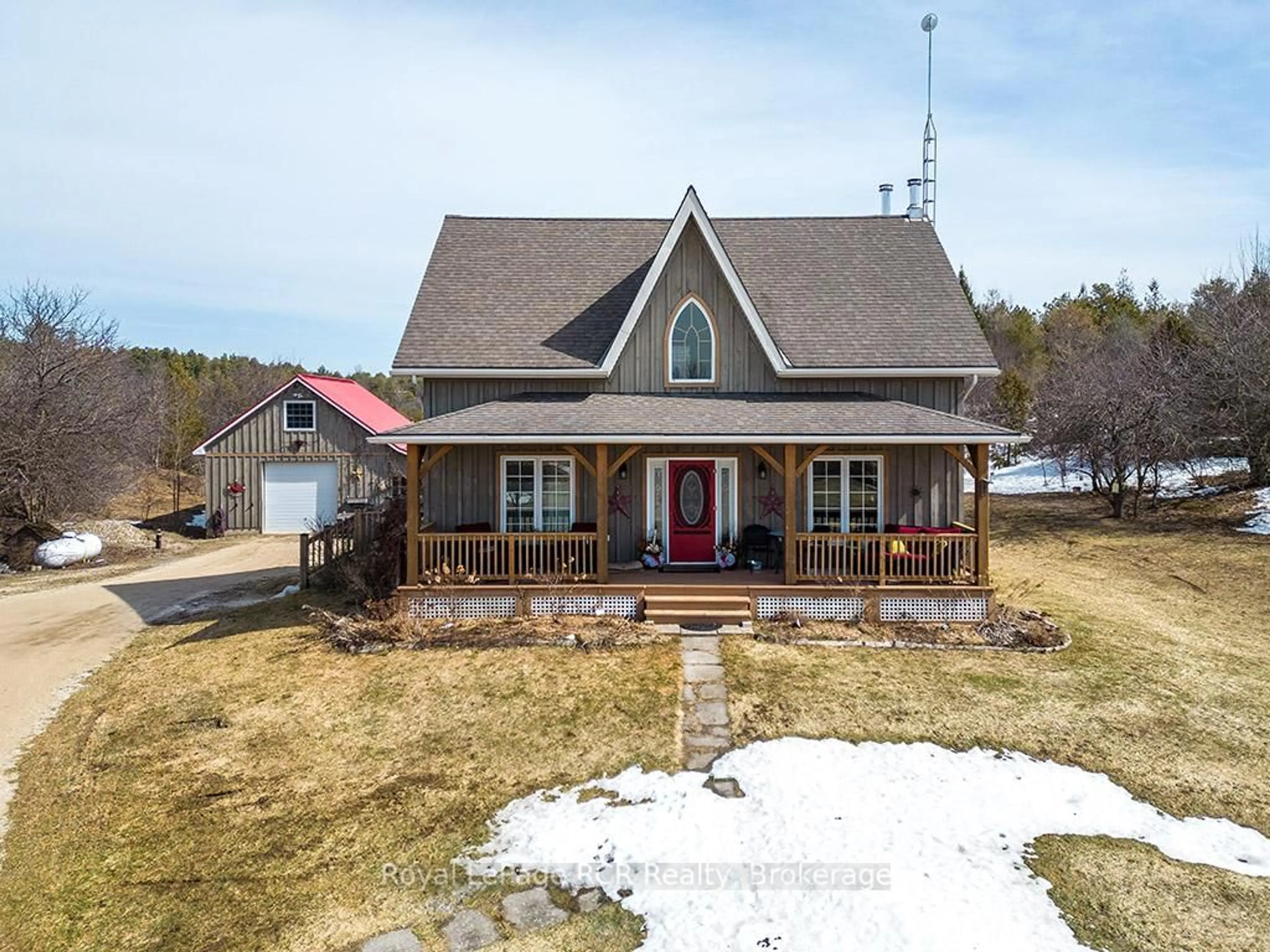 A pic from outside/outdoor area/front of a property/back of a property/a pic from drone, unknown for 493759 Baptist Church Rd, West Grey Ontario N0C 1K0