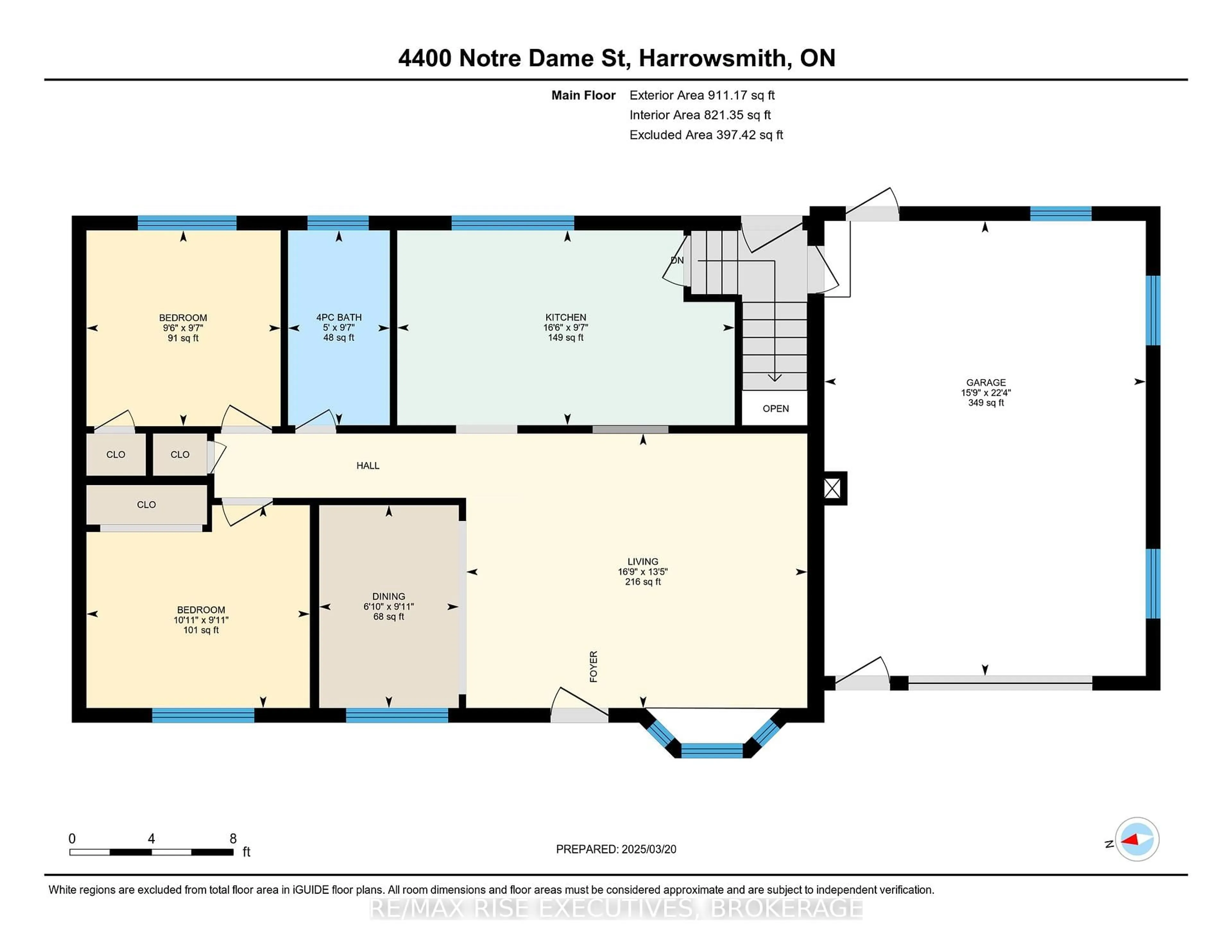 Floor plan for 4400 NOTRE DAME St, Harrowsmith Ontario K0H 1V0