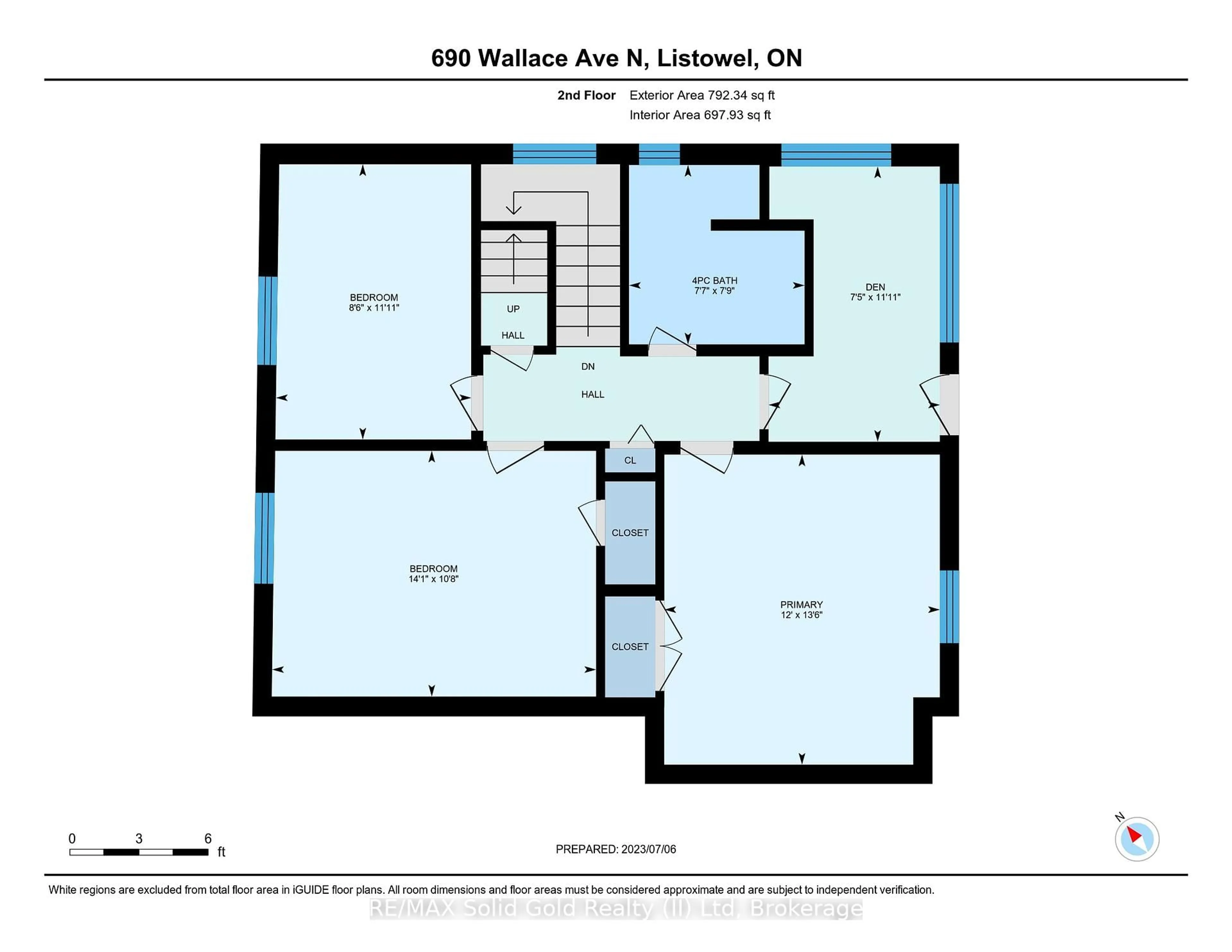 Floor plan for 690 Wallace Ave, North Perth Ontario N4W 1M1