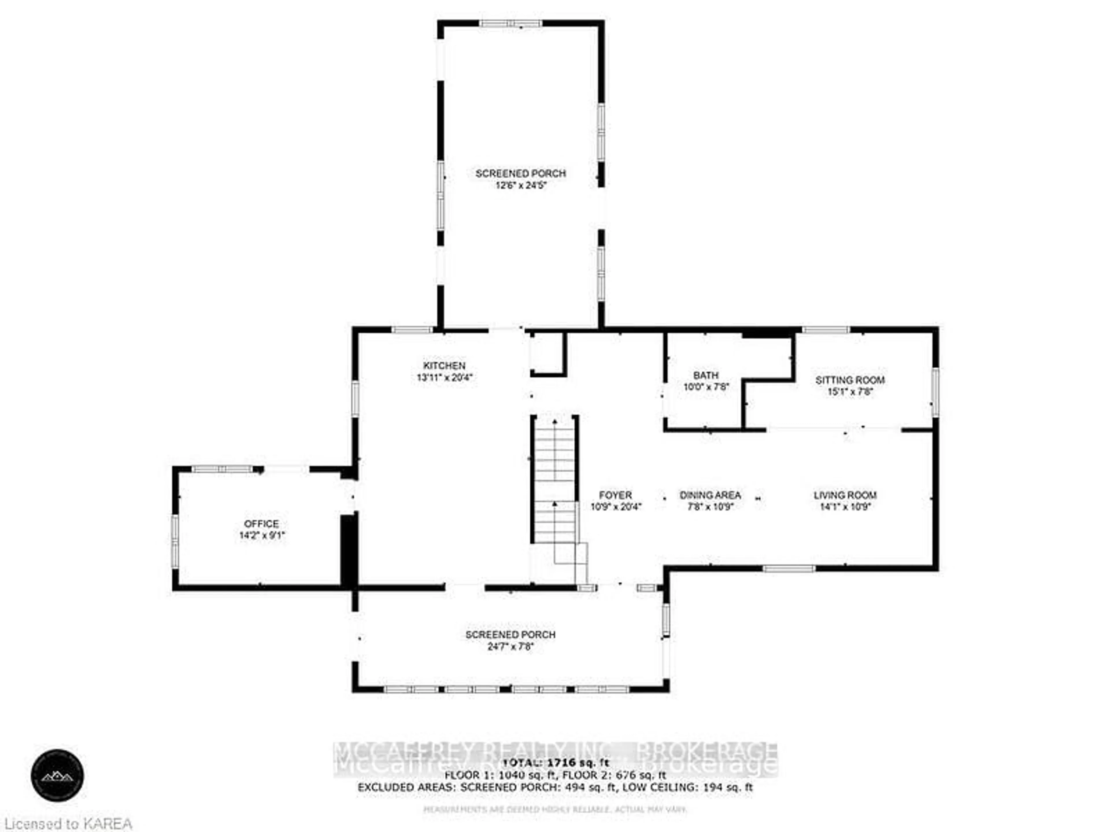 Floor plan for 1549 DOYLE Rd, Bath Ontario K0H 1G0