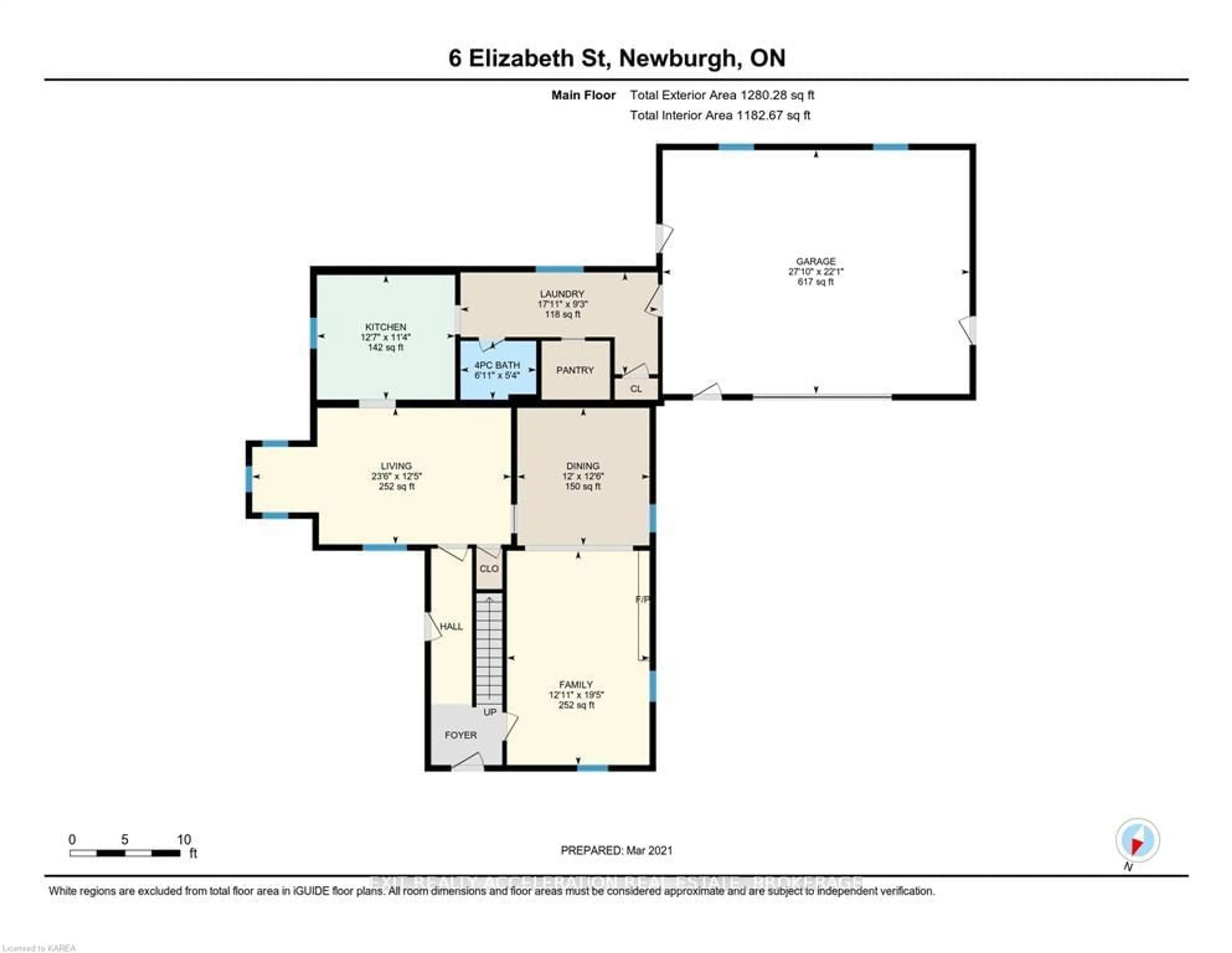 Floor plan for 6 Elizabeth St, Newburgh Ontario K0K 2S0