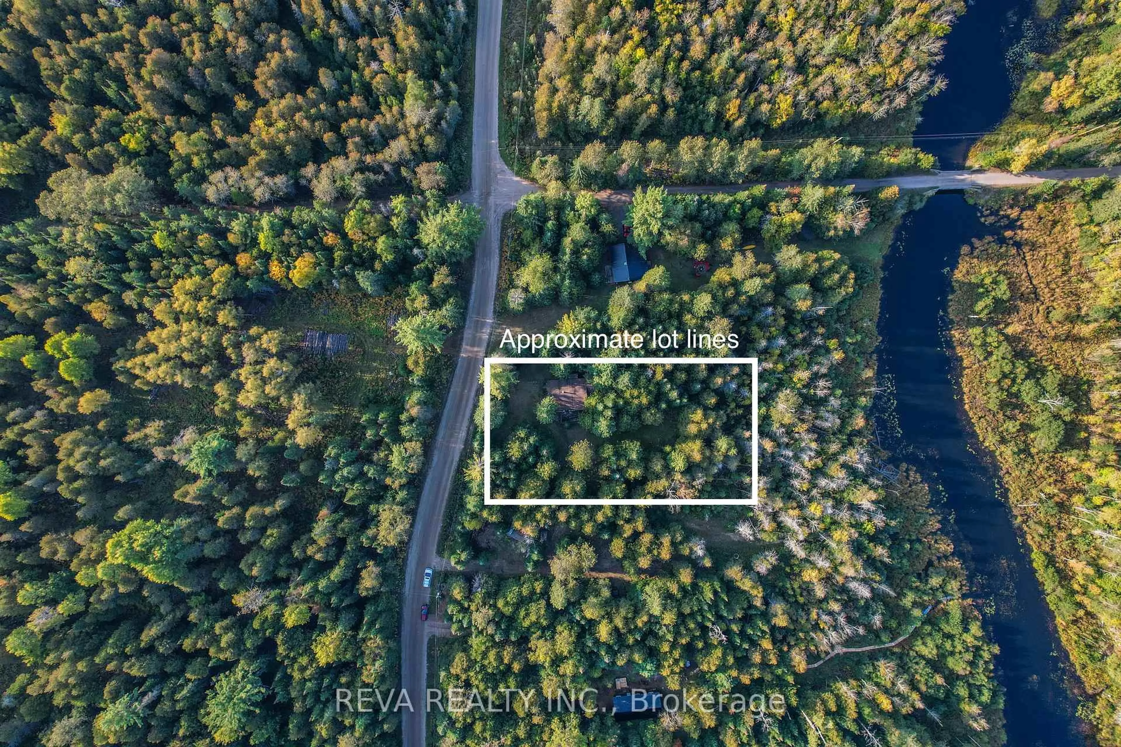 A pic from outside/outdoor area/front of a property/back of a property/a pic from drone, water/lake/river/ocean view for 267 Bradshaw Rd, Bancroft Ontario K0L 1C0