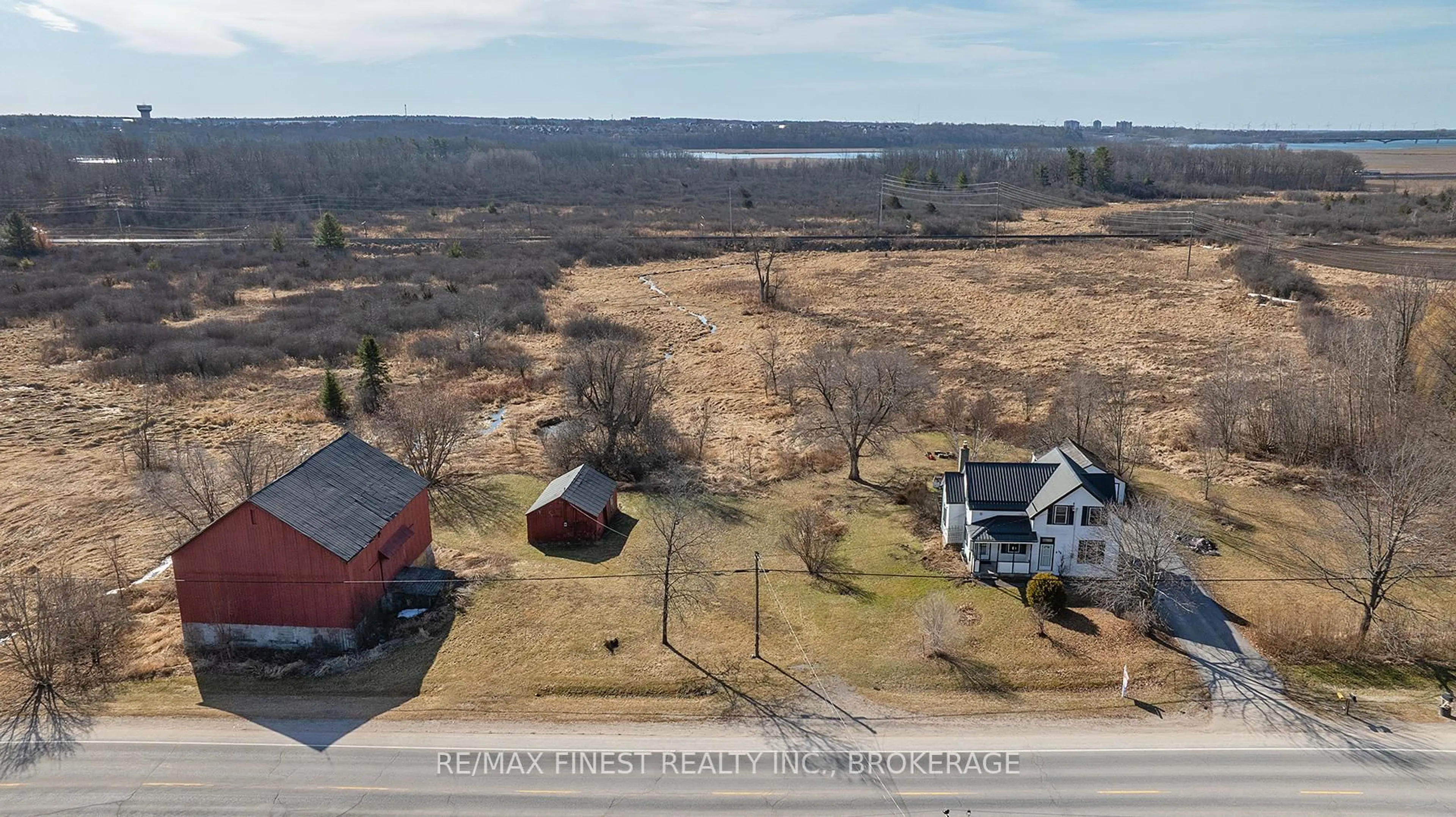 A pic from outside/outdoor area/front of a property/back of a property/a pic from drone, water/lake/river/ocean view for 875 Kingston Mills Rd, Kingston Ontario K7L 4V3