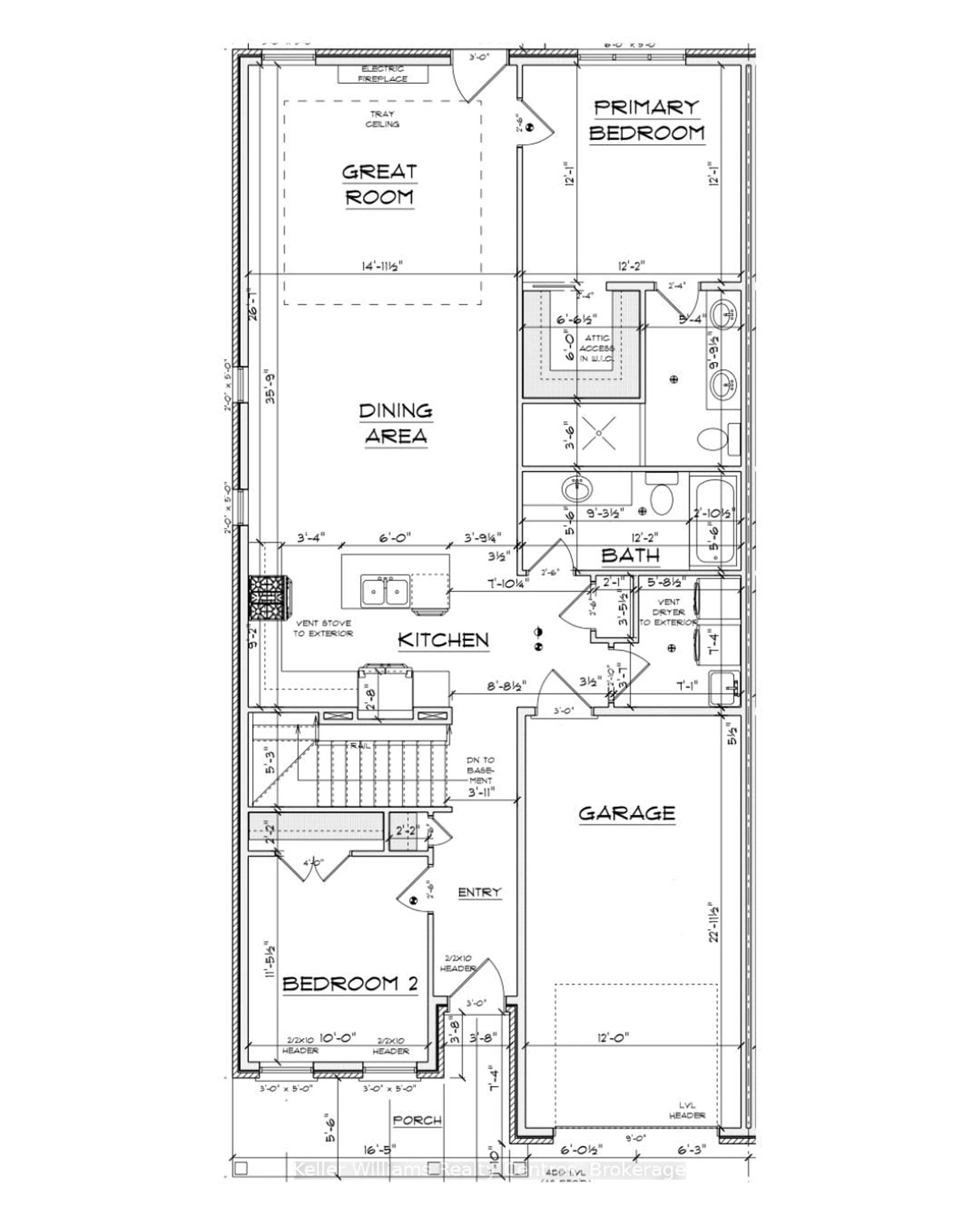 Floor plan for Lot 89 22ND Avenue A, N/A, Hanover Ontario N4N 0C5