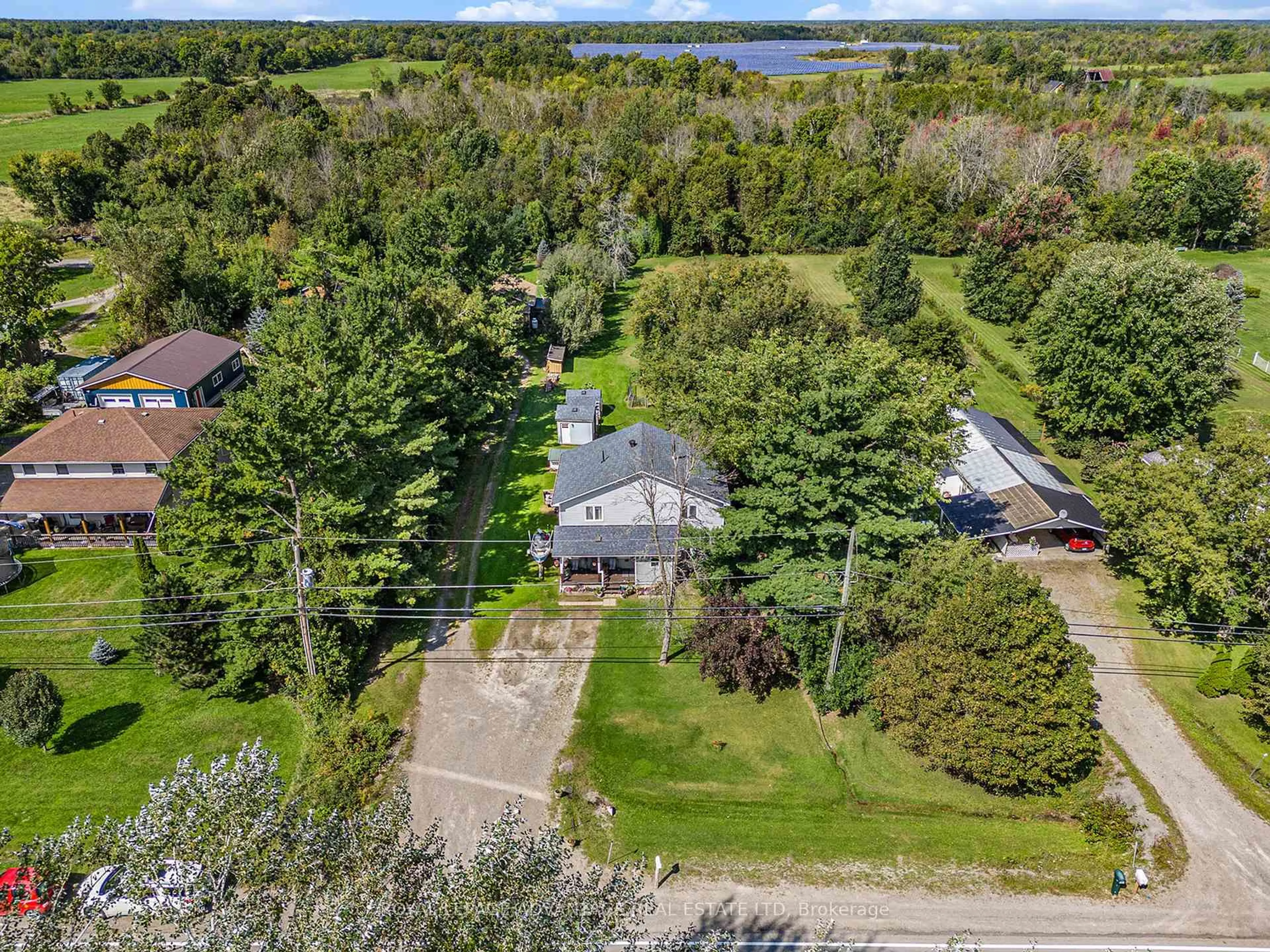 A pic from outside/outdoor area/front of a property/back of a property/a pic from drone, water/lake/river/ocean view for 620 15 Highway, Rideau Lakes Ontario K0G 1L0