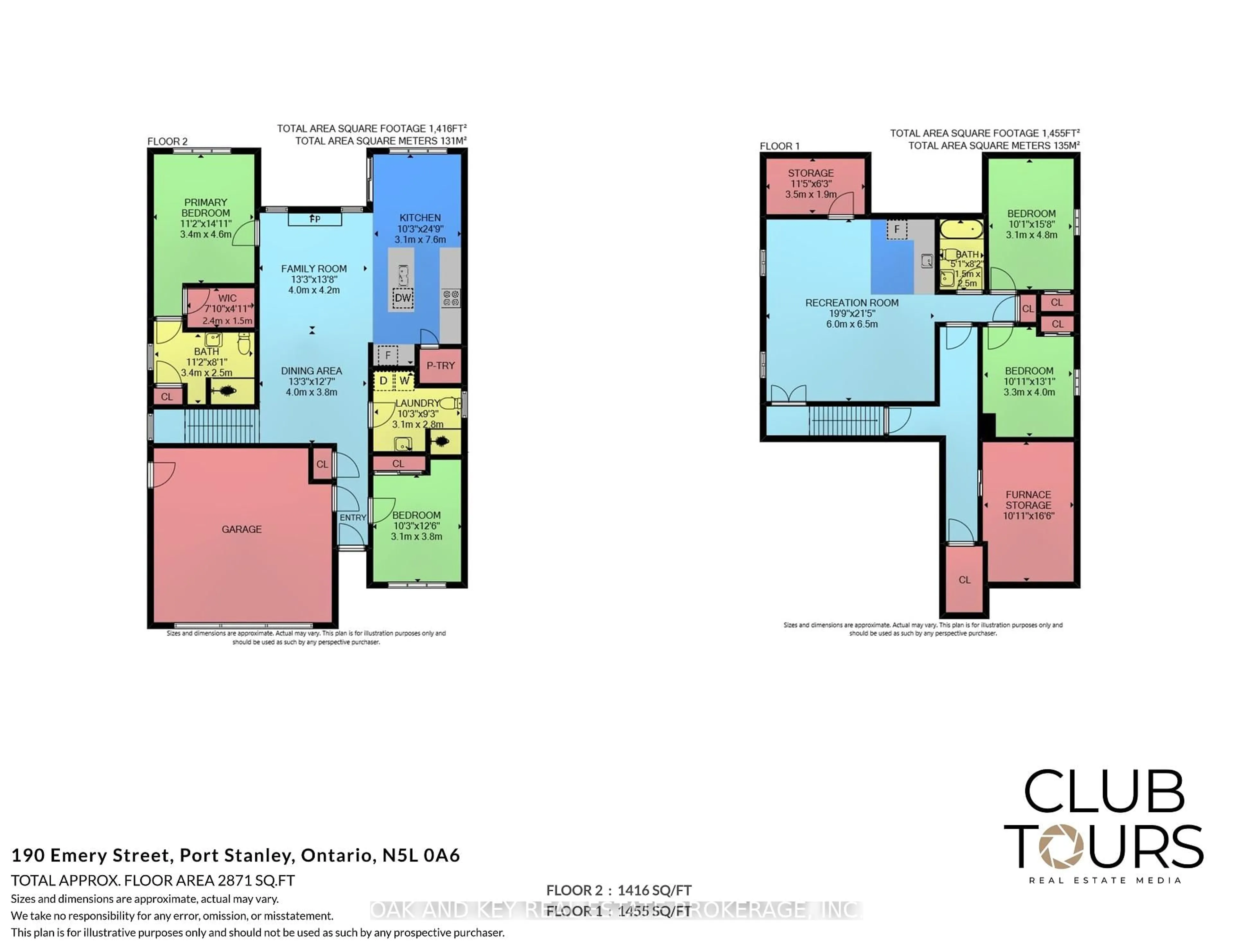 Floor plan for 190 Emery St, Central Elgin Ontario N5L 0A6