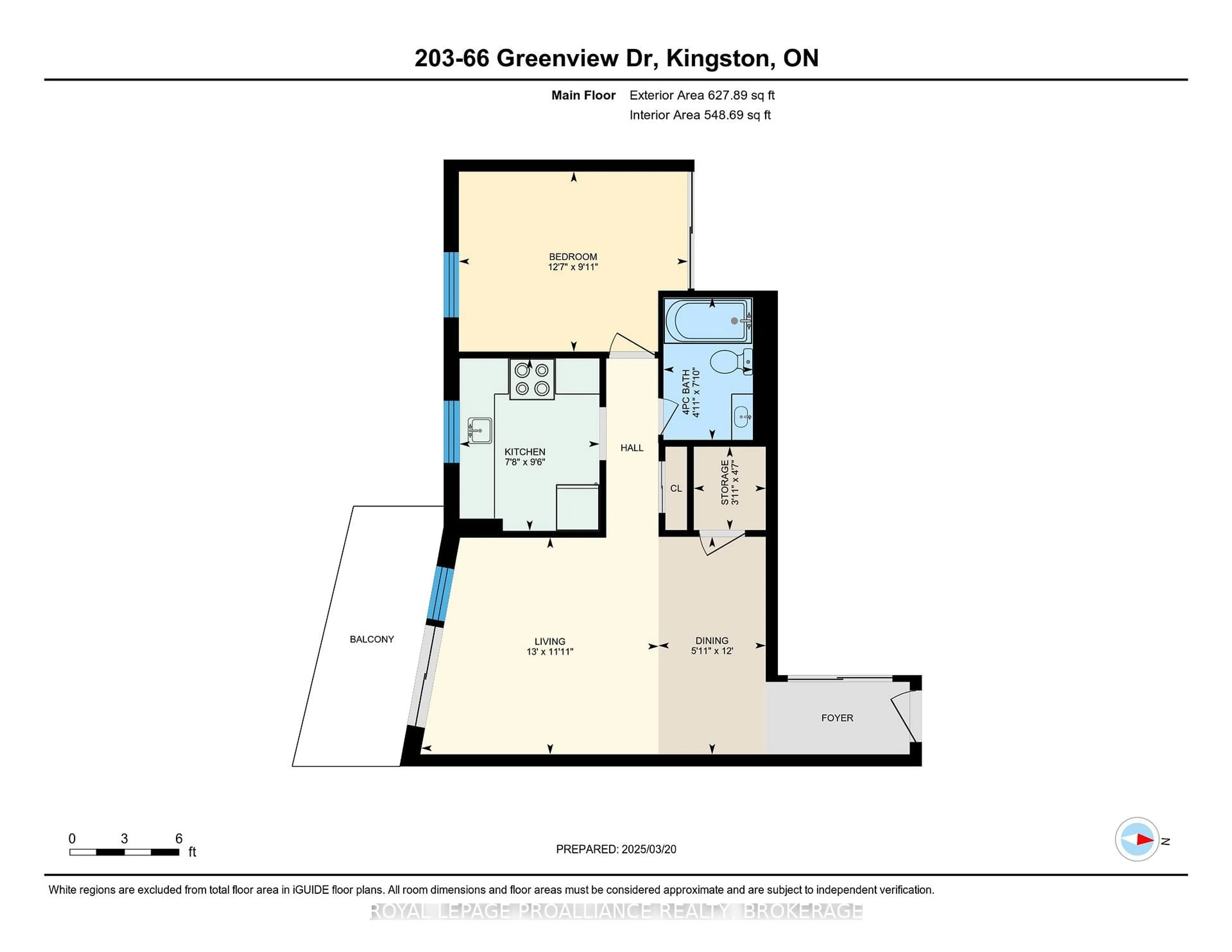 Floor plan for 66 Greenview Dr #203, Kingston Ontario K7M 7C5