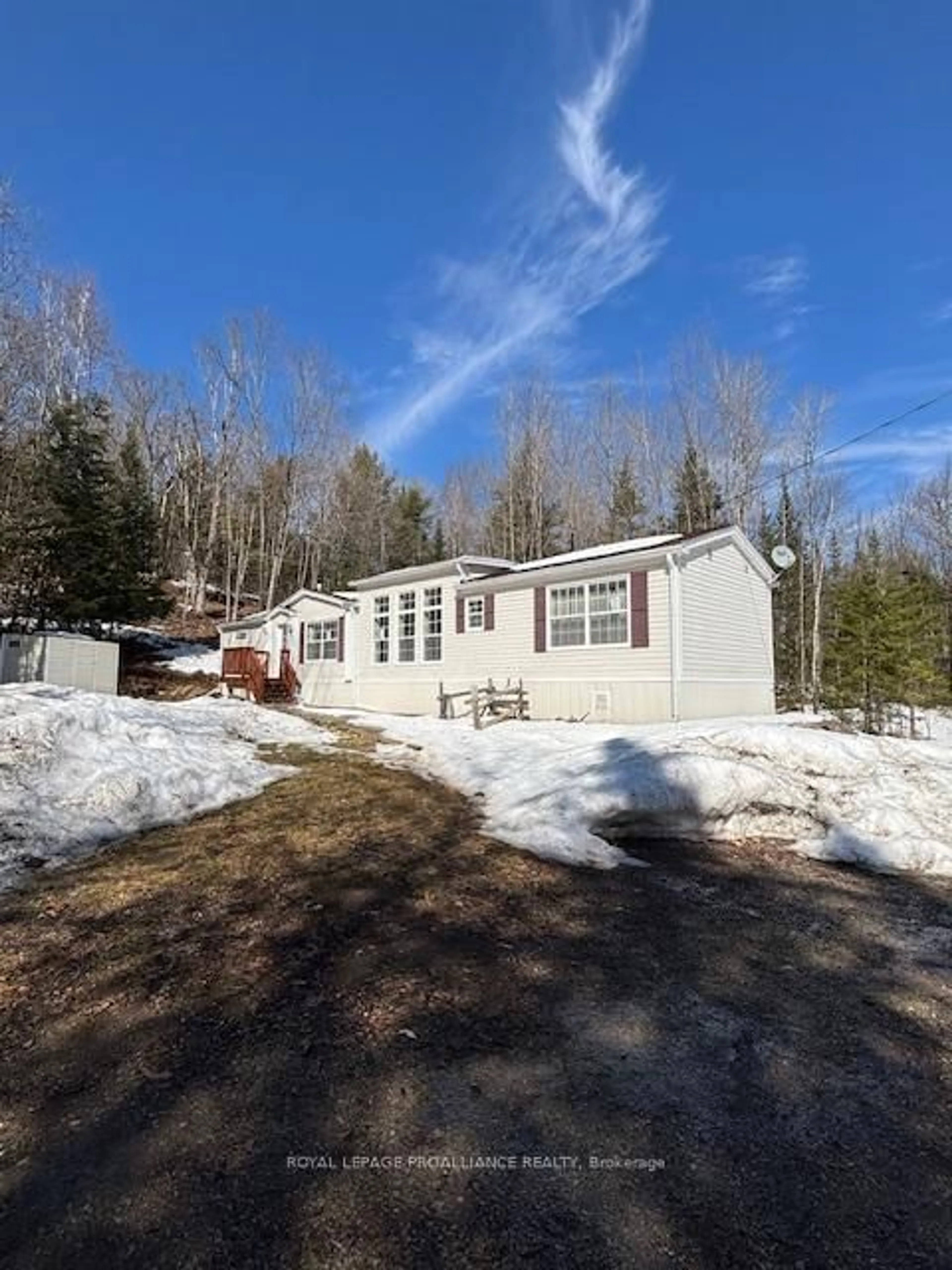 A pic from outside/outdoor area/front of a property/back of a property/a pic from drone, mountain view for 230 Coe Island Lake Rd, Bancroft Ontario K0L 1C0