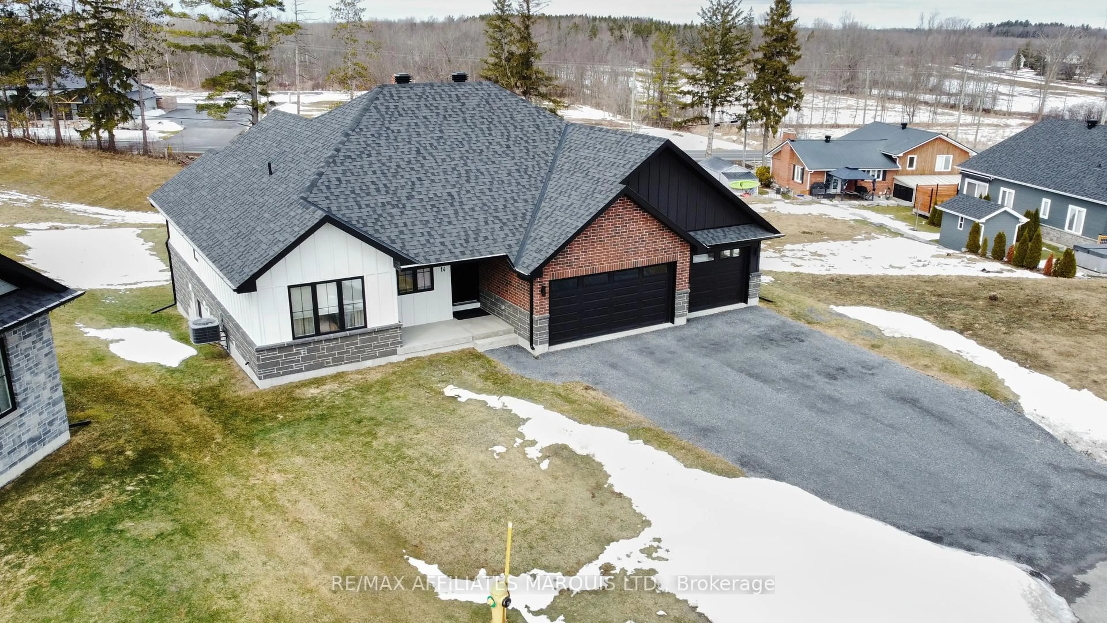 A pic from outside/outdoor area/front of a property/back of a property/a pic from drone, street for 14 Matthew Kieran Cres, South Stormont Ontario K0C 1P0