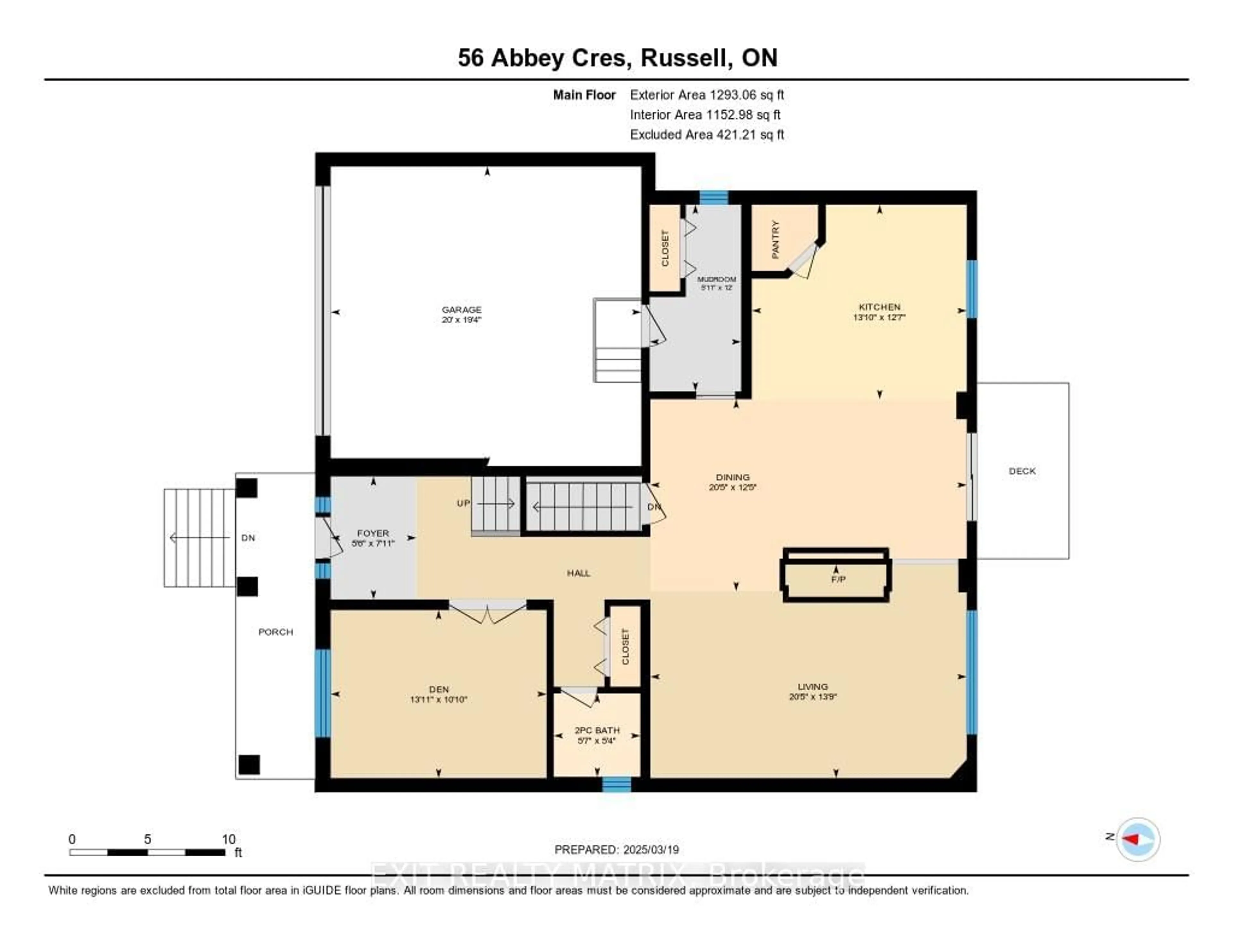 Floor plan for 56 Abbey Cres, Russell Ontario K4R 0B6